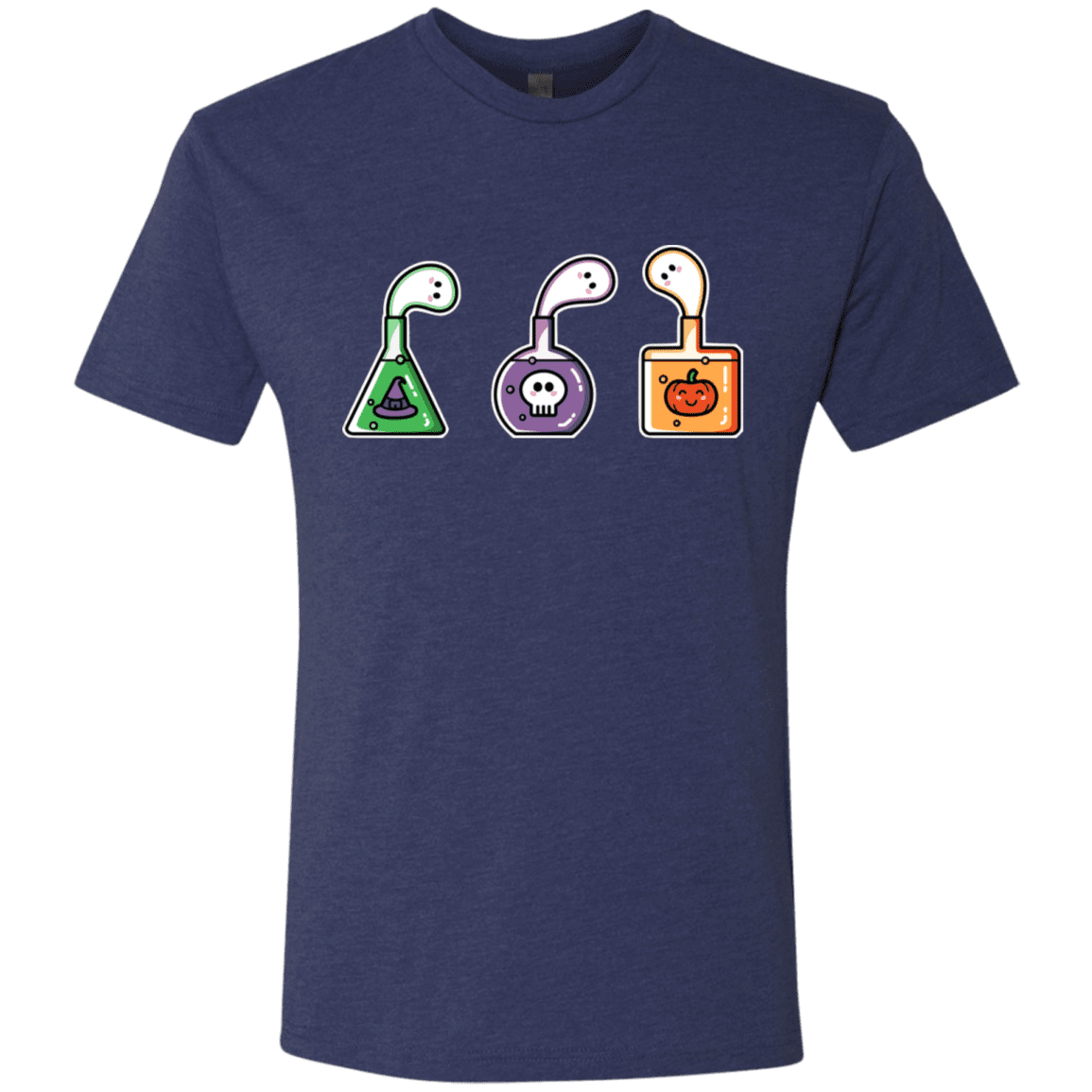 T-Shirts Vintage Navy / S Kawaii Halloween Potions Men's Triblend T-Shirt