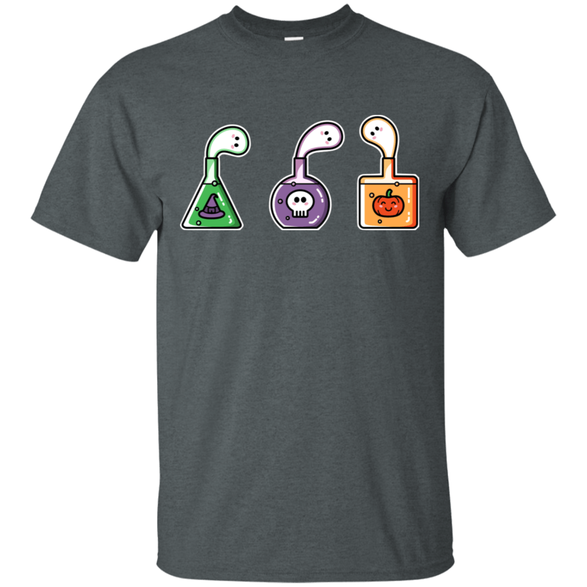 T-Shirts Dark Heather / S Kawaii Halloween Potions T-Shirt