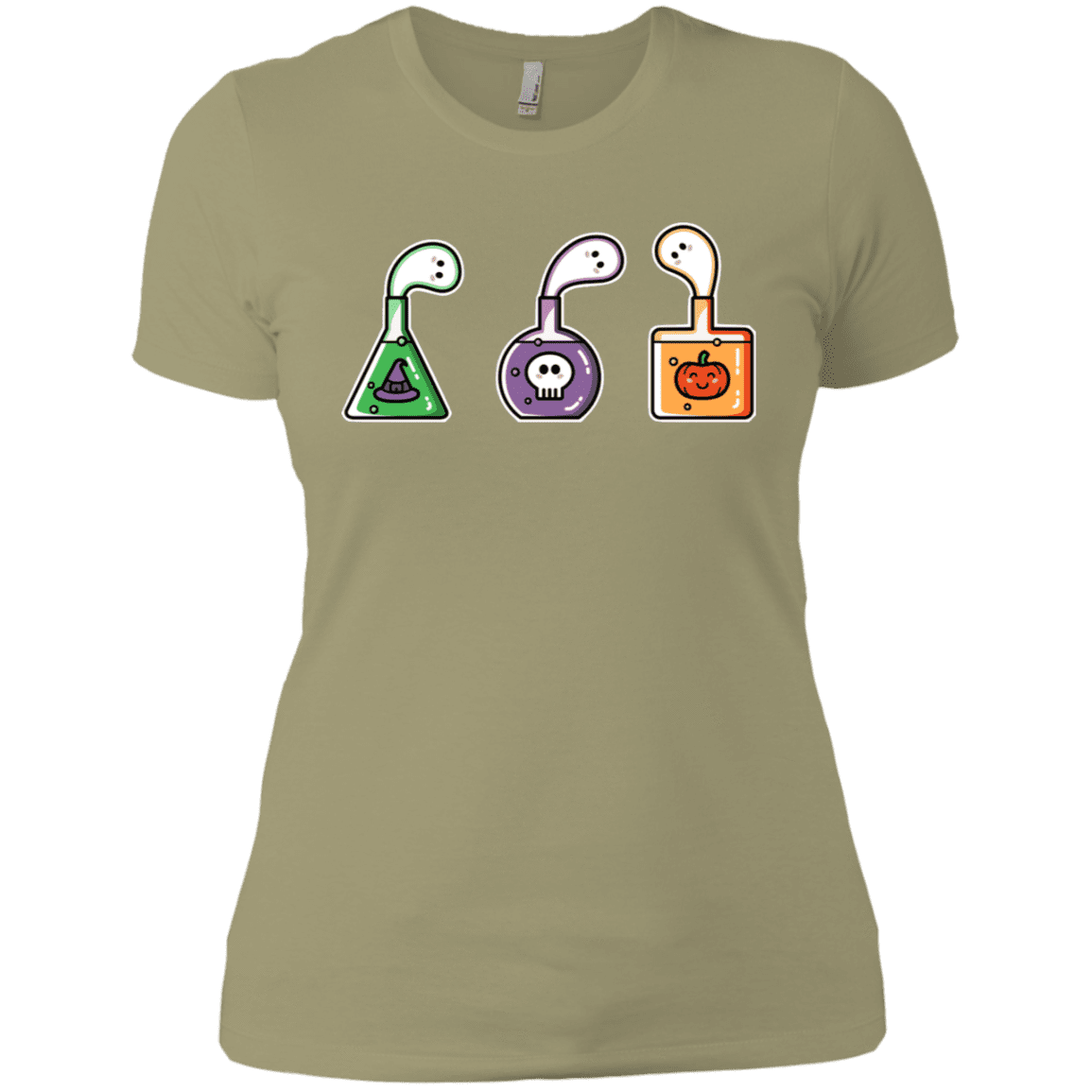 T-Shirts Light Olive / X-Small Kawaii Halloween Potions Women's Premium T-Shirt