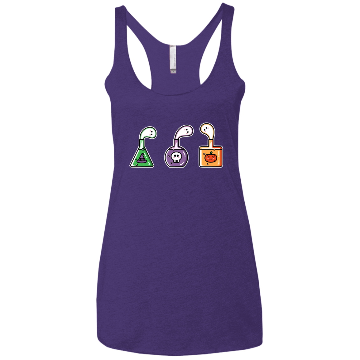T-Shirts Purple Rush / X-Small Kawaii Halloween Potions Women's Triblend Racerback Tank