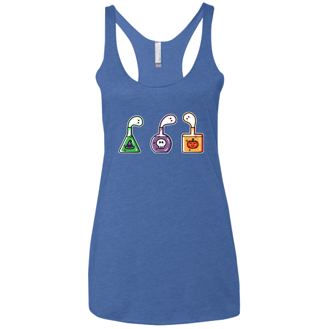 T-Shirts Vintage Royal / X-Small Kawaii Halloween Potions Women's Triblend Racerback Tank