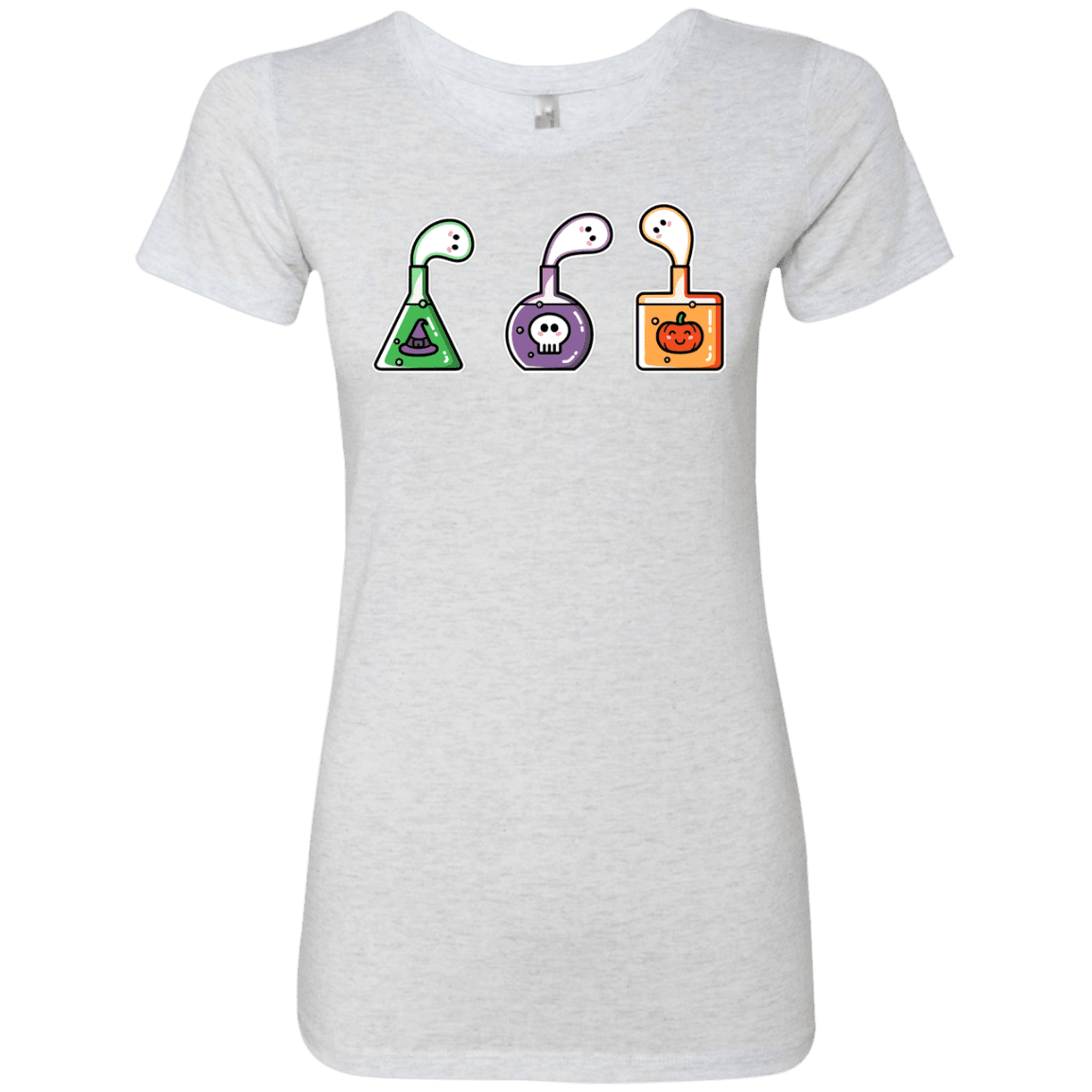 T-Shirts Heather White / S Kawaii Halloween Potions Women's Triblend T-Shirt