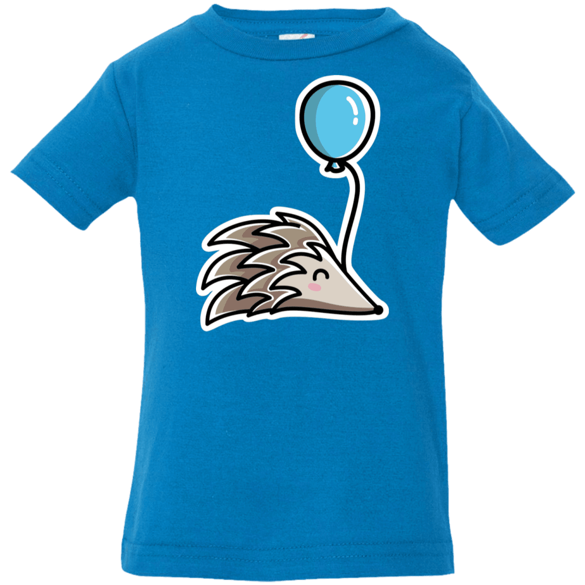 T-Shirts Cobalt / 6 Months Kawaii Hedgehog with Balloon Infant Premium T-Shirt