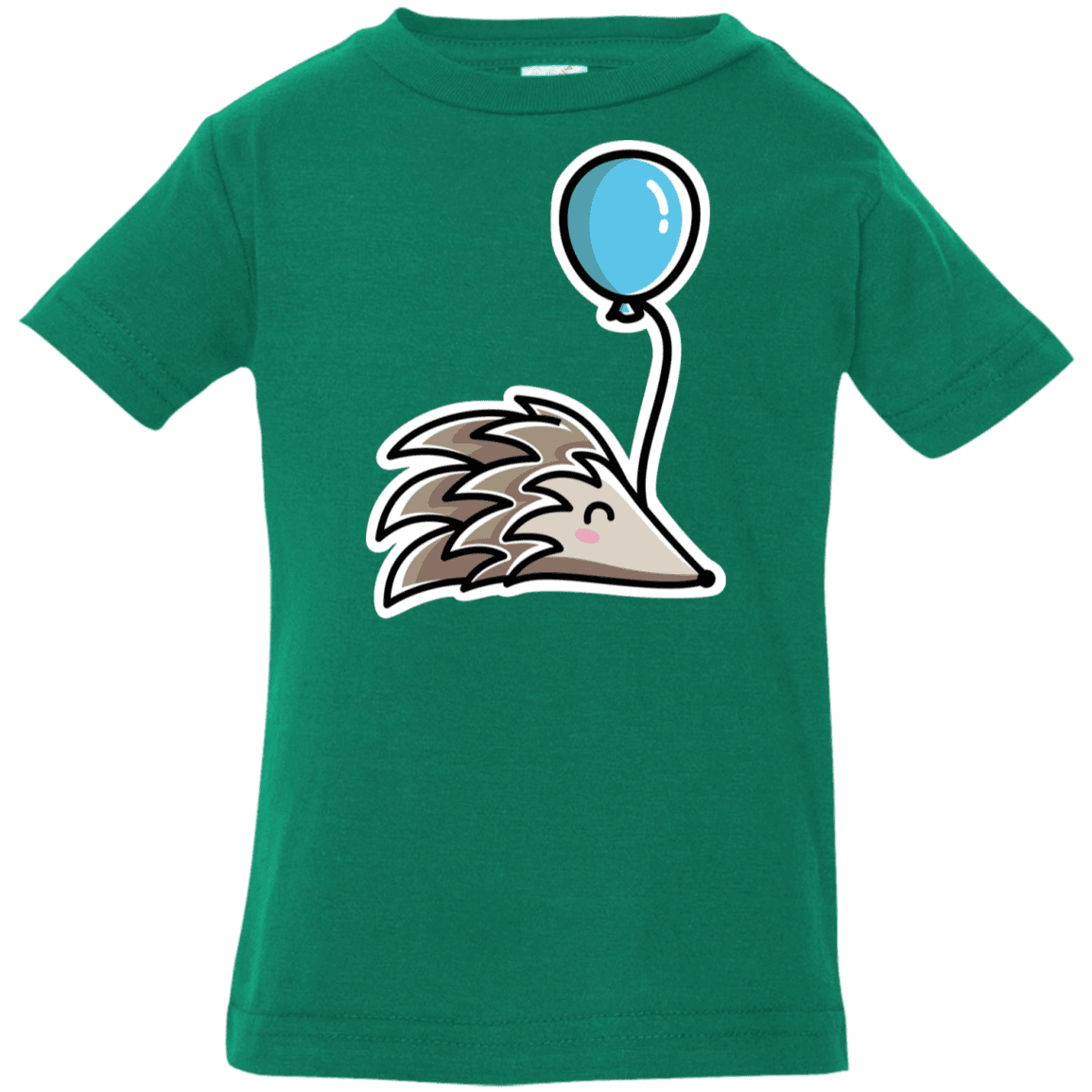 T-Shirts Kelly / 6 Months Kawaii Hedgehog with Balloon Infant Premium T-Shirt