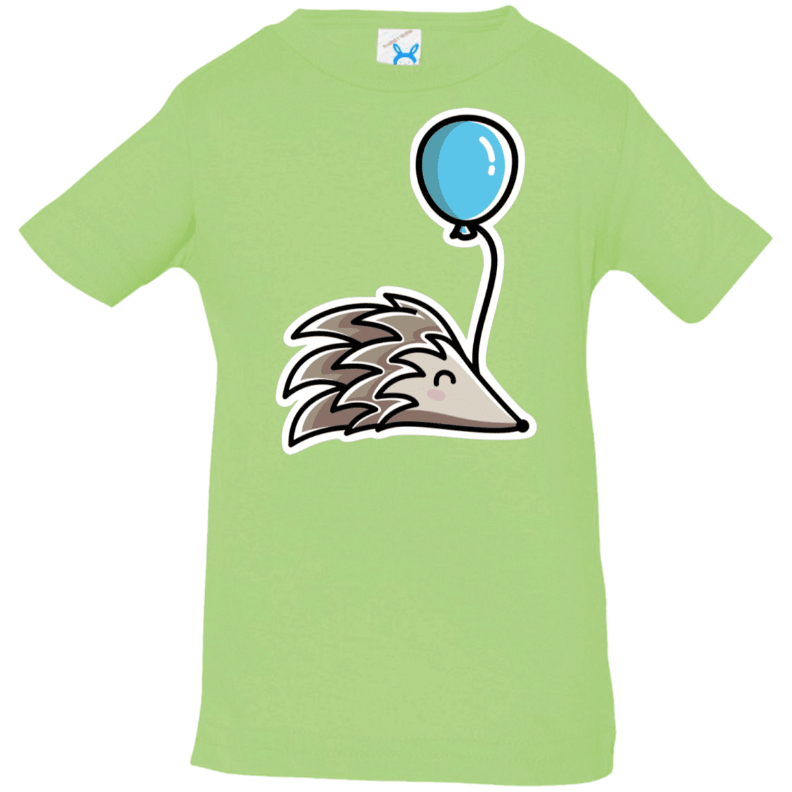 T-Shirts Key Lime / 6 Months Kawaii Hedgehog with Balloon Infant Premium T-Shirt