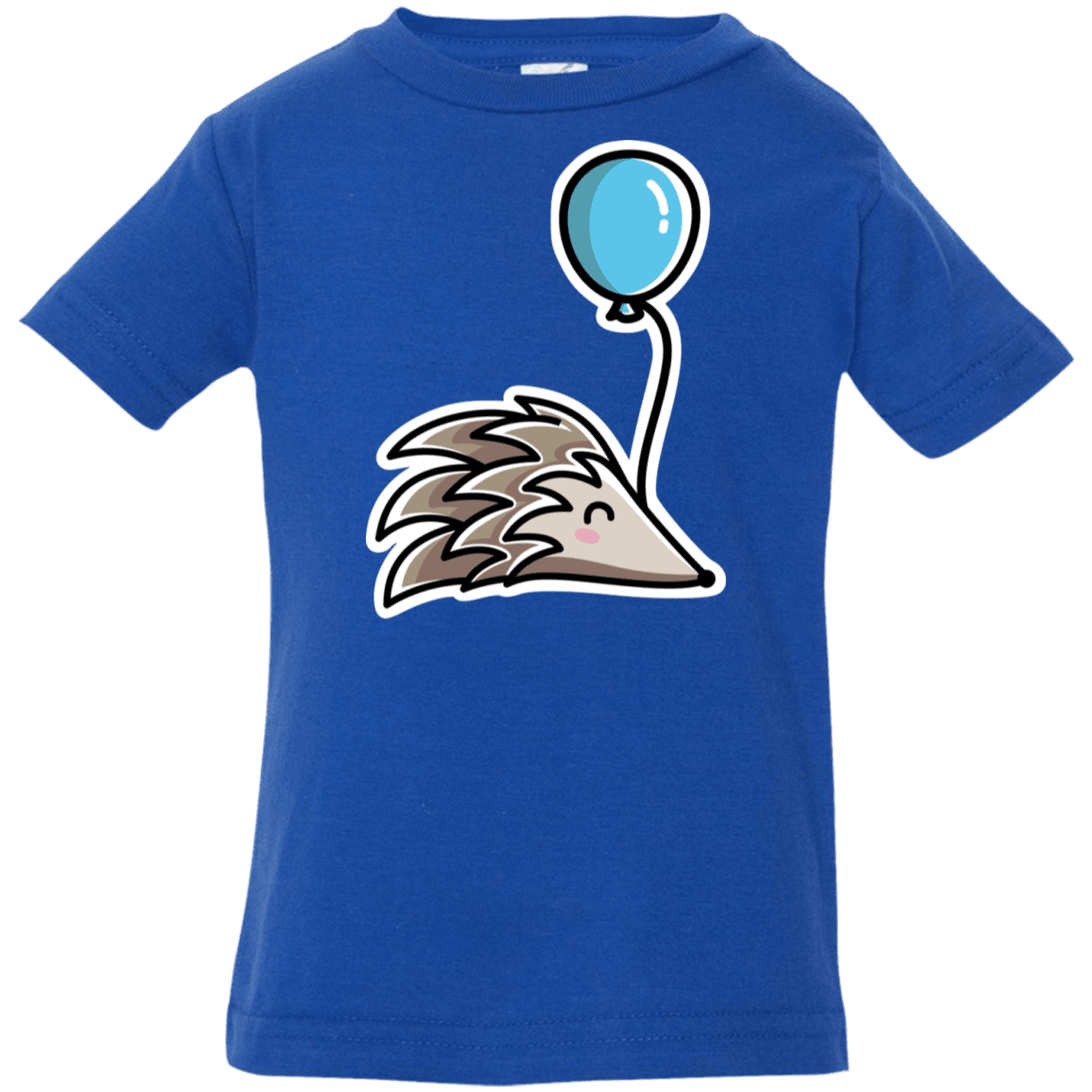 T-Shirts Royal / 6 Months Kawaii Hedgehog with Balloon Infant Premium T-Shirt