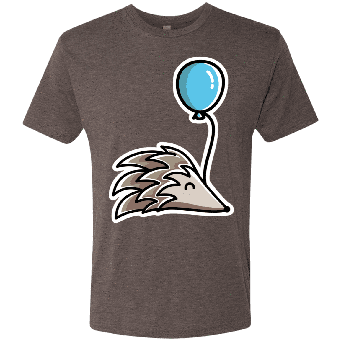 T-Shirts Macchiato / S Kawaii Hedgehog with Balloon Men's Triblend T-Shirt