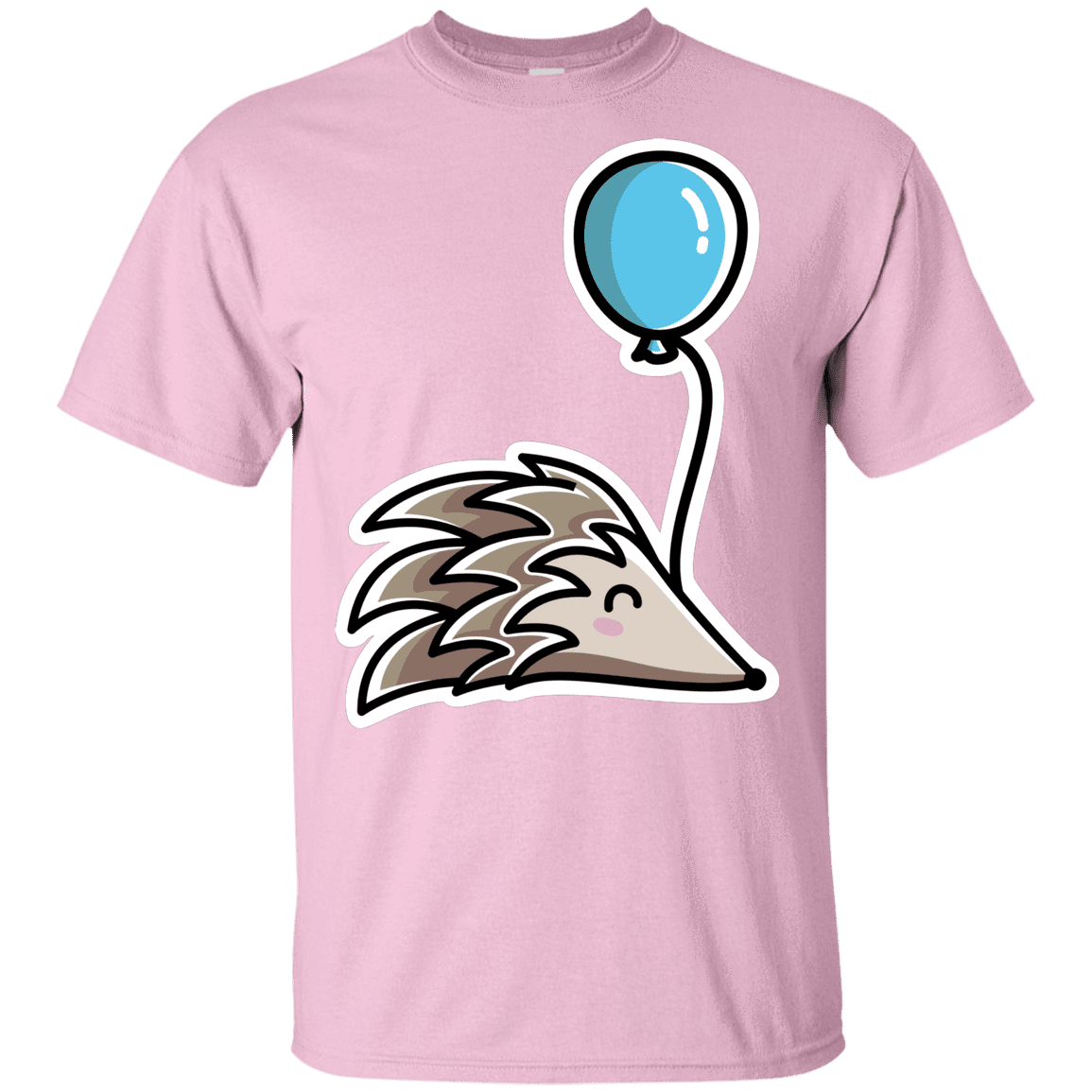 T-Shirts Light Pink / YXS Kawaii Hedgehog with Balloon Youth T-Shirt
