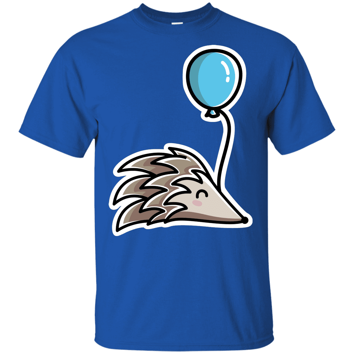T-Shirts Royal / YXS Kawaii Hedgehog with Balloon Youth T-Shirt