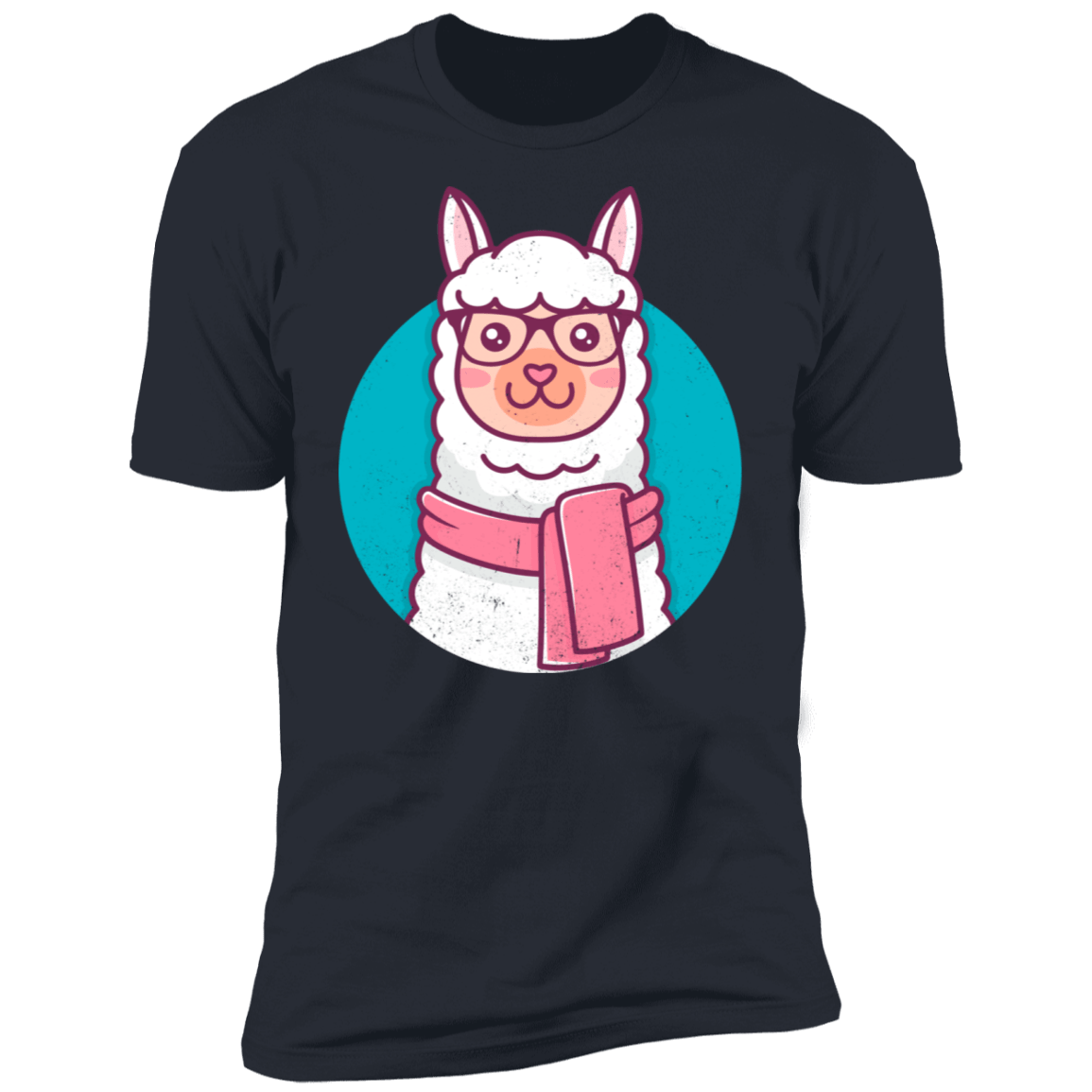 T-Shirts Indigo / S Kawaii Hipster Llama Men's Premium T-Shirt