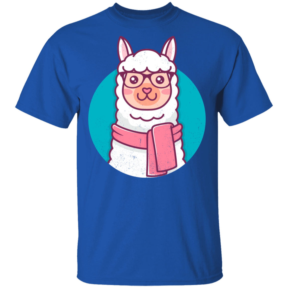 T-Shirts Royal / S Kawaii Hipster Llama T-Shirt