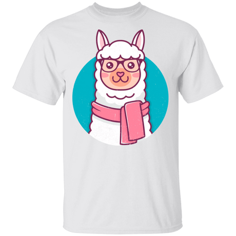 T-Shirts White / S Kawaii Hipster Llama T-Shirt