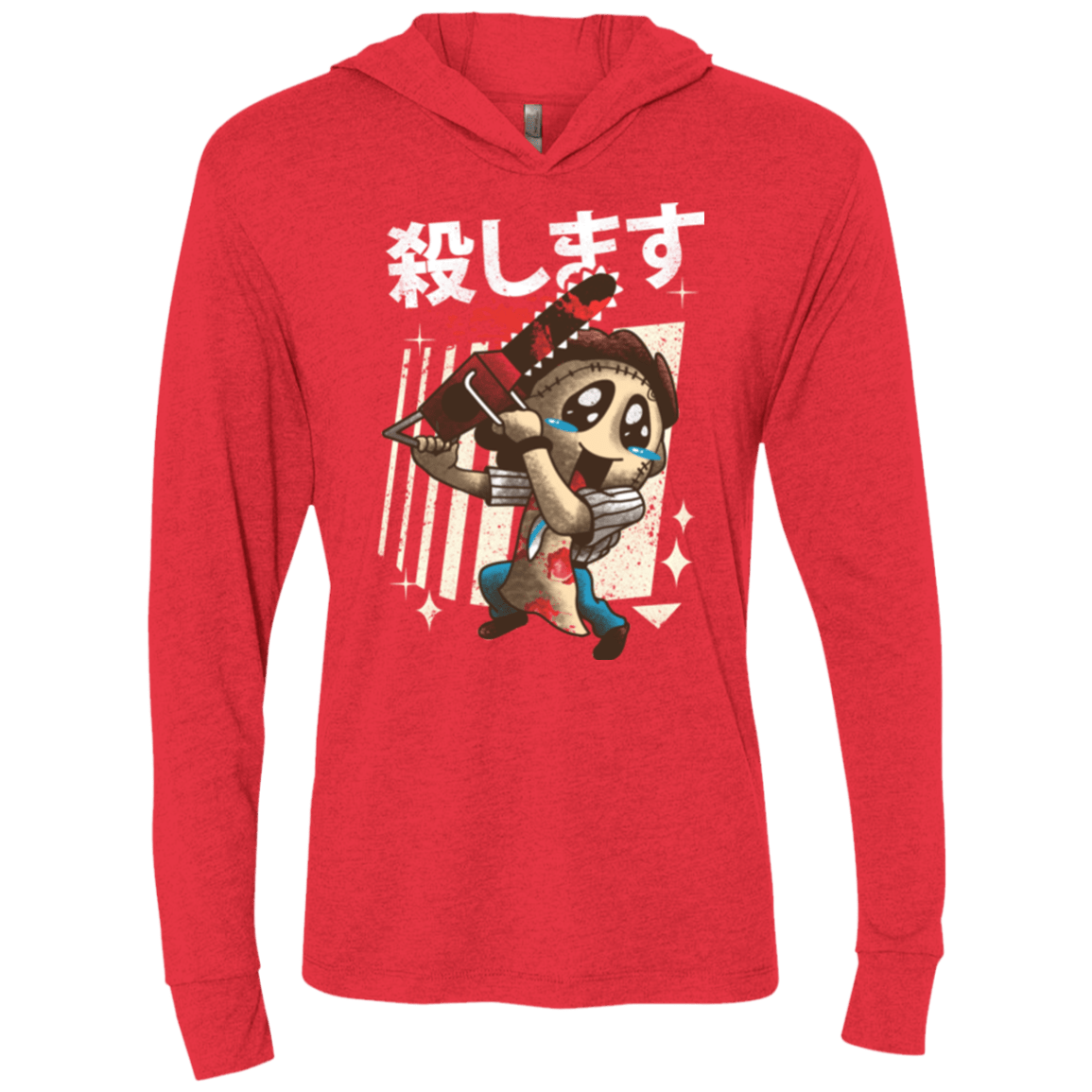 T-Shirts Vintage Red / X-Small Kawaii Kill Triblend Long Sleeve Hoodie Tee