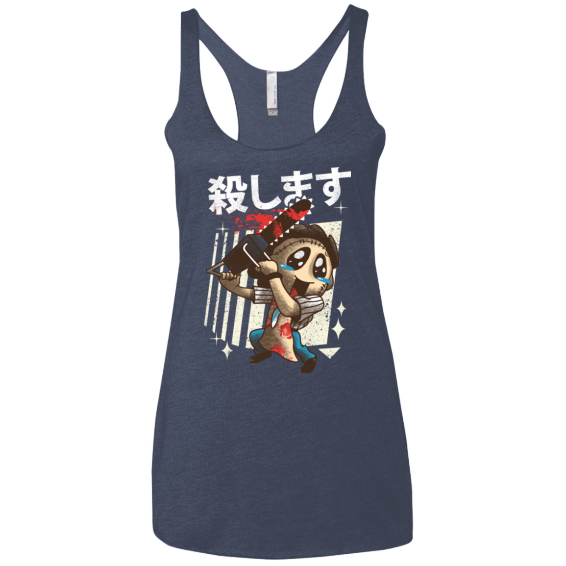 T-Shirts Vintage Navy / X-Small Kawaii Kill Women's Triblend Racerback Tank