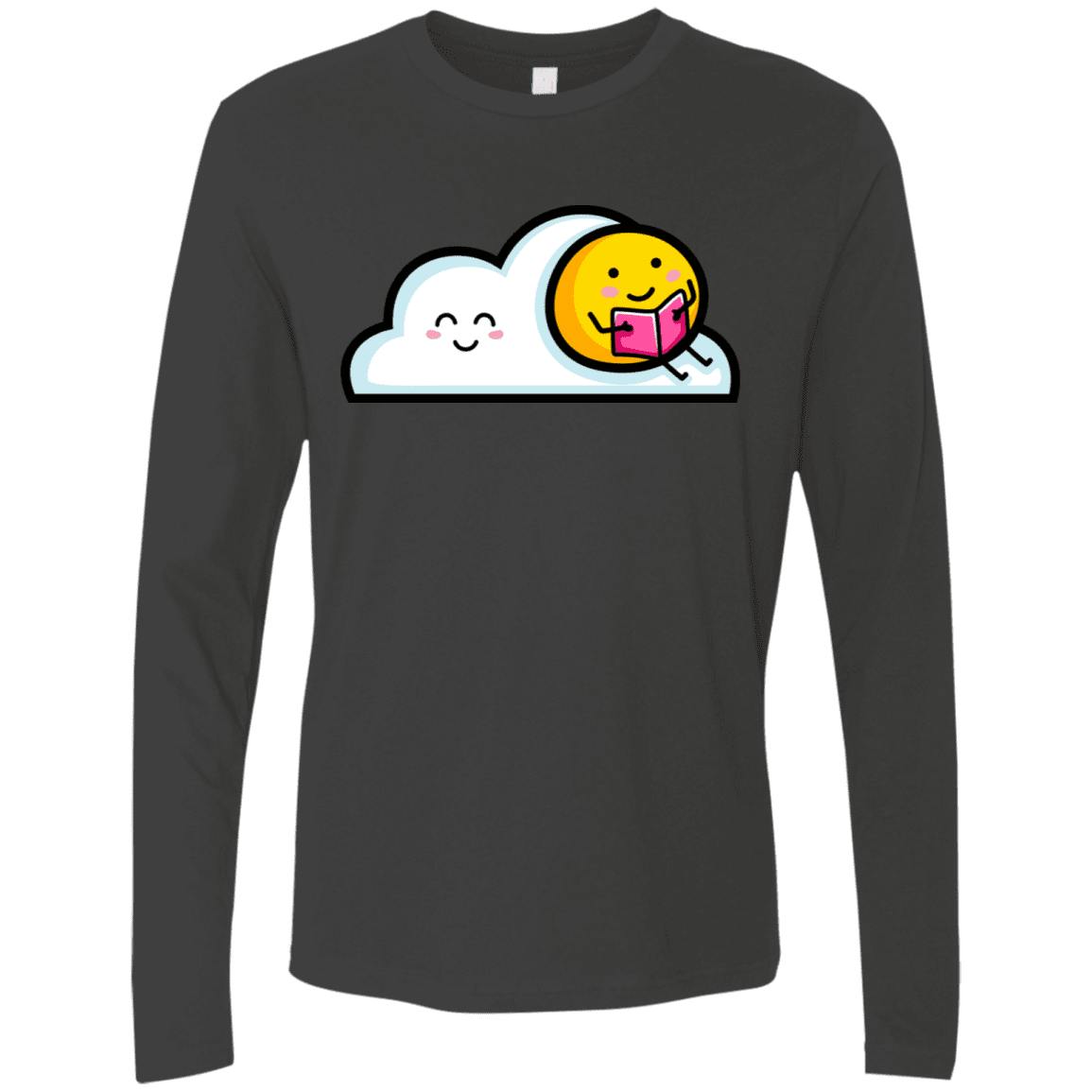 T-Shirts Heavy Metal / S Kawaii Love Summer Reading Men's Premium Long Sleeve
