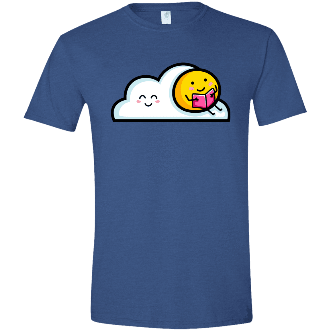 T-Shirts Heather Royal / X-Small Kawaii Love Summer Reading Men's Semi-Fitted Softstyle