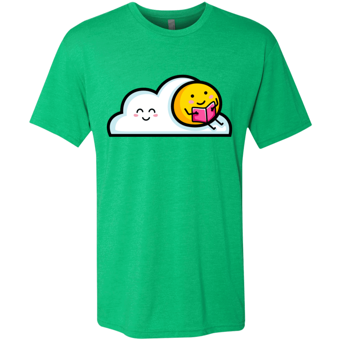 T-Shirts Envy / S Kawaii Love Summer Reading Men's Triblend T-Shirt