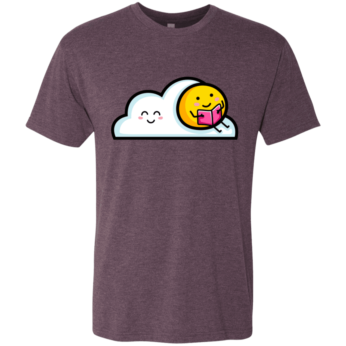 T-Shirts Vintage Purple / S Kawaii Love Summer Reading Men's Triblend T-Shirt