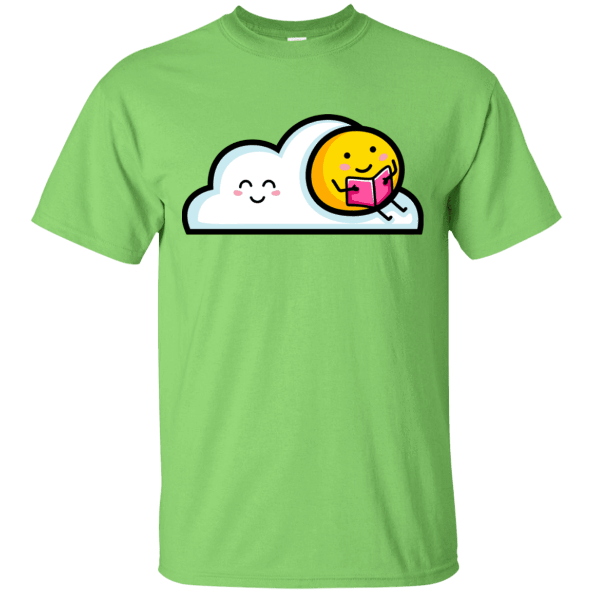 T-Shirts Lime / S Kawaii Love Summer Reading T-Shirt
