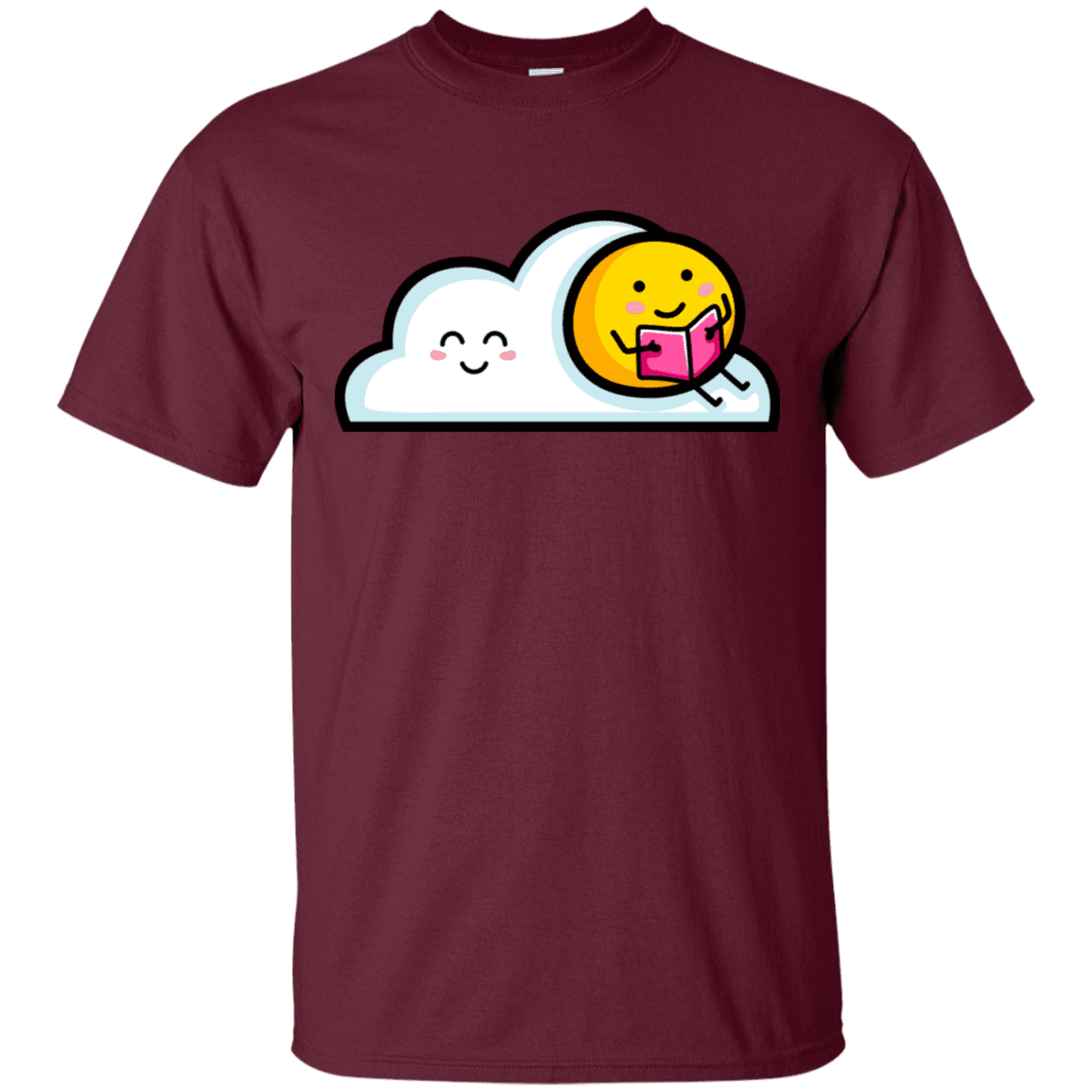 T-Shirts Maroon / S Kawaii Love Summer Reading T-Shirt