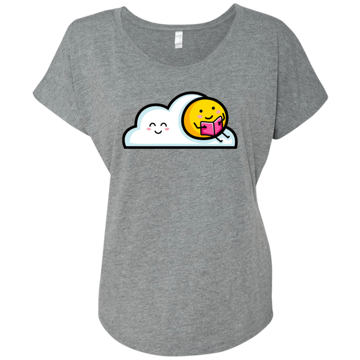 T-Shirts Premium Heather / X-Small Kawaii Love Summer Reading Triblend Dolman Sleeve