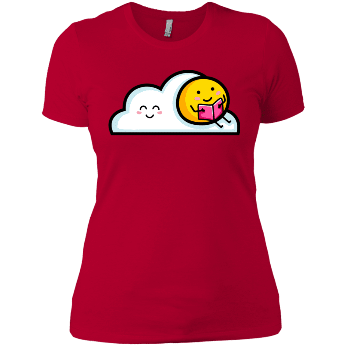 T-Shirts Red / X-Small Kawaii Love Summer Reading Women's Premium T-Shirt