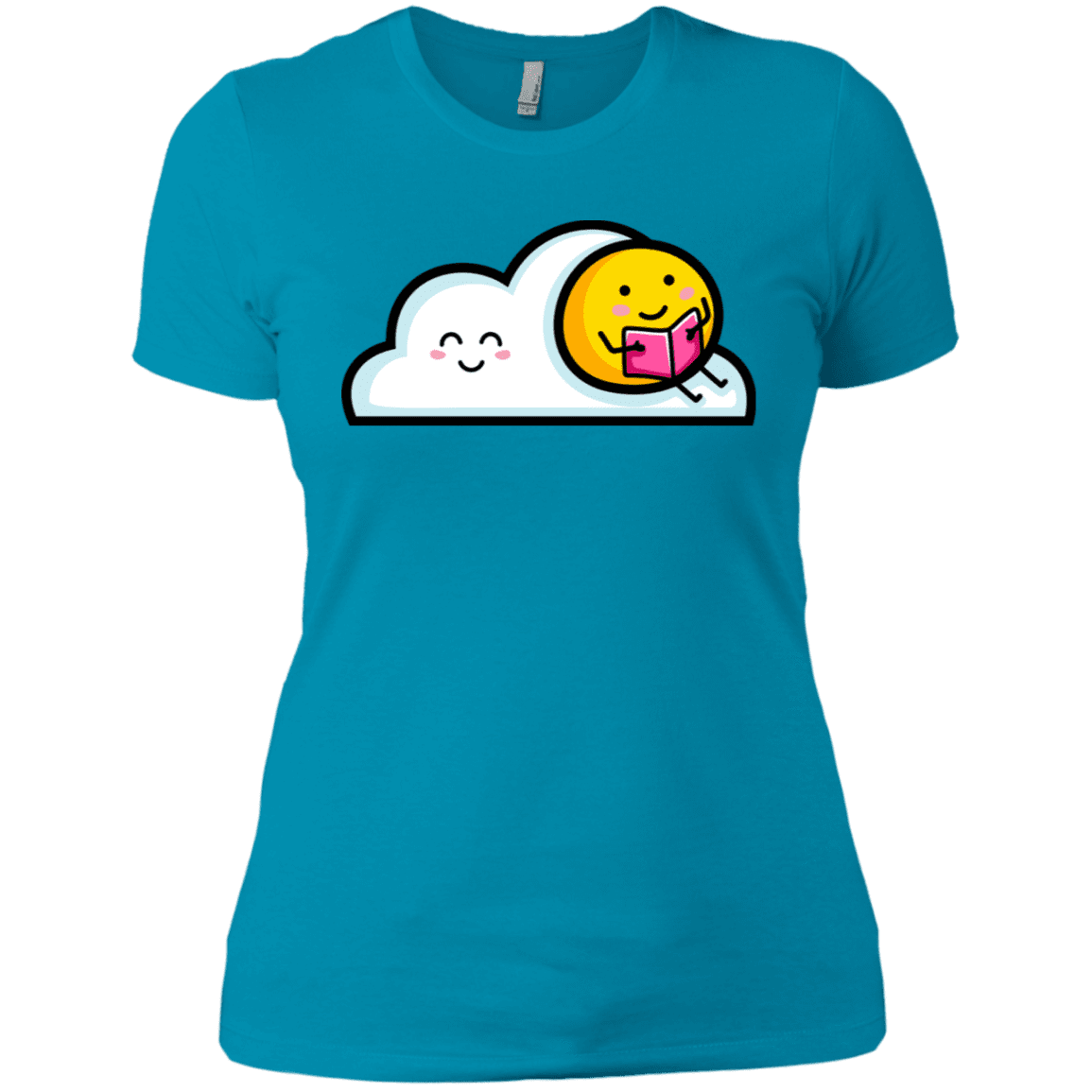 T-Shirts Turquoise / X-Small Kawaii Love Summer Reading Women's Premium T-Shirt