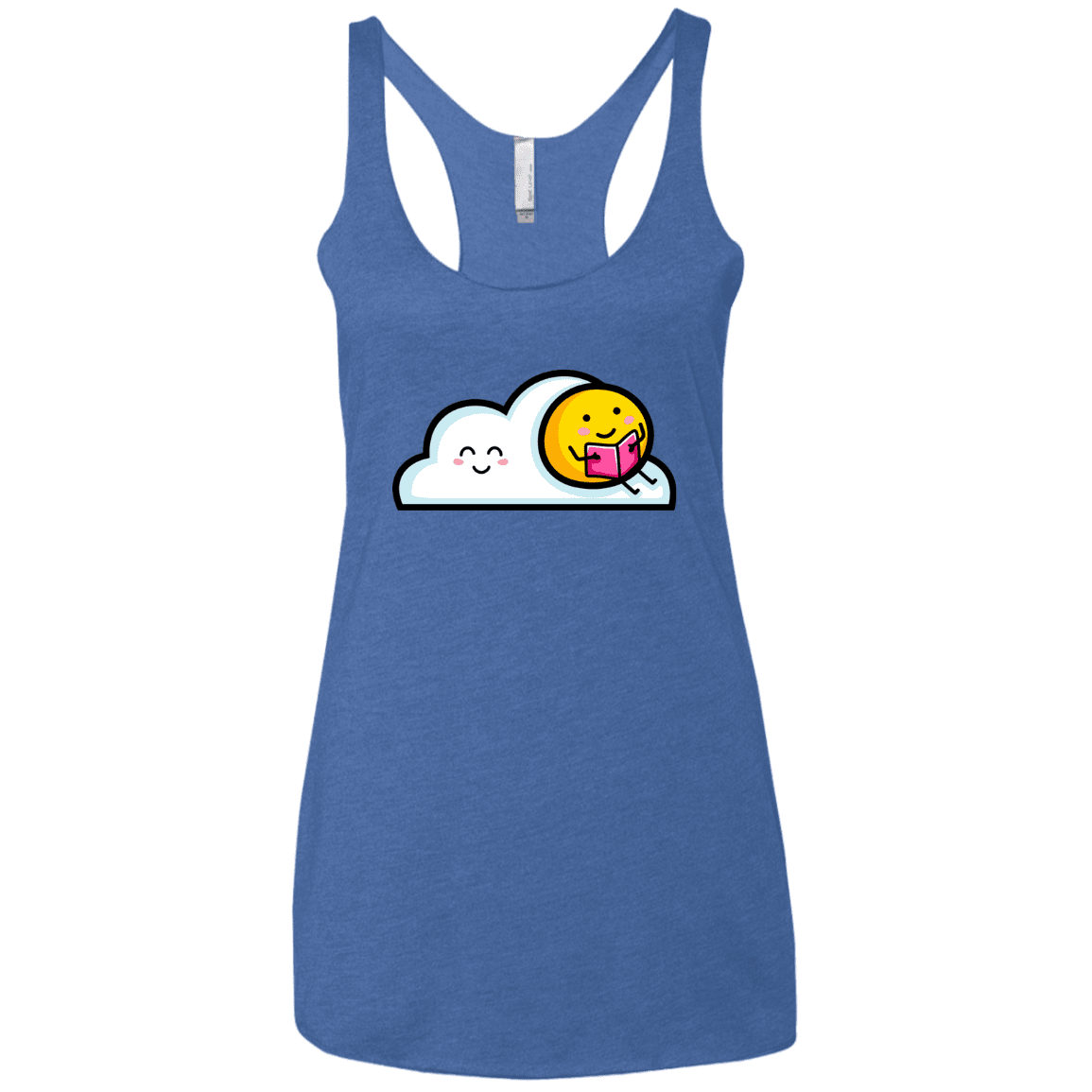 T-Shirts Vintage Royal / X-Small Kawaii Love Summer Reading Women's Triblend Racerback Tank