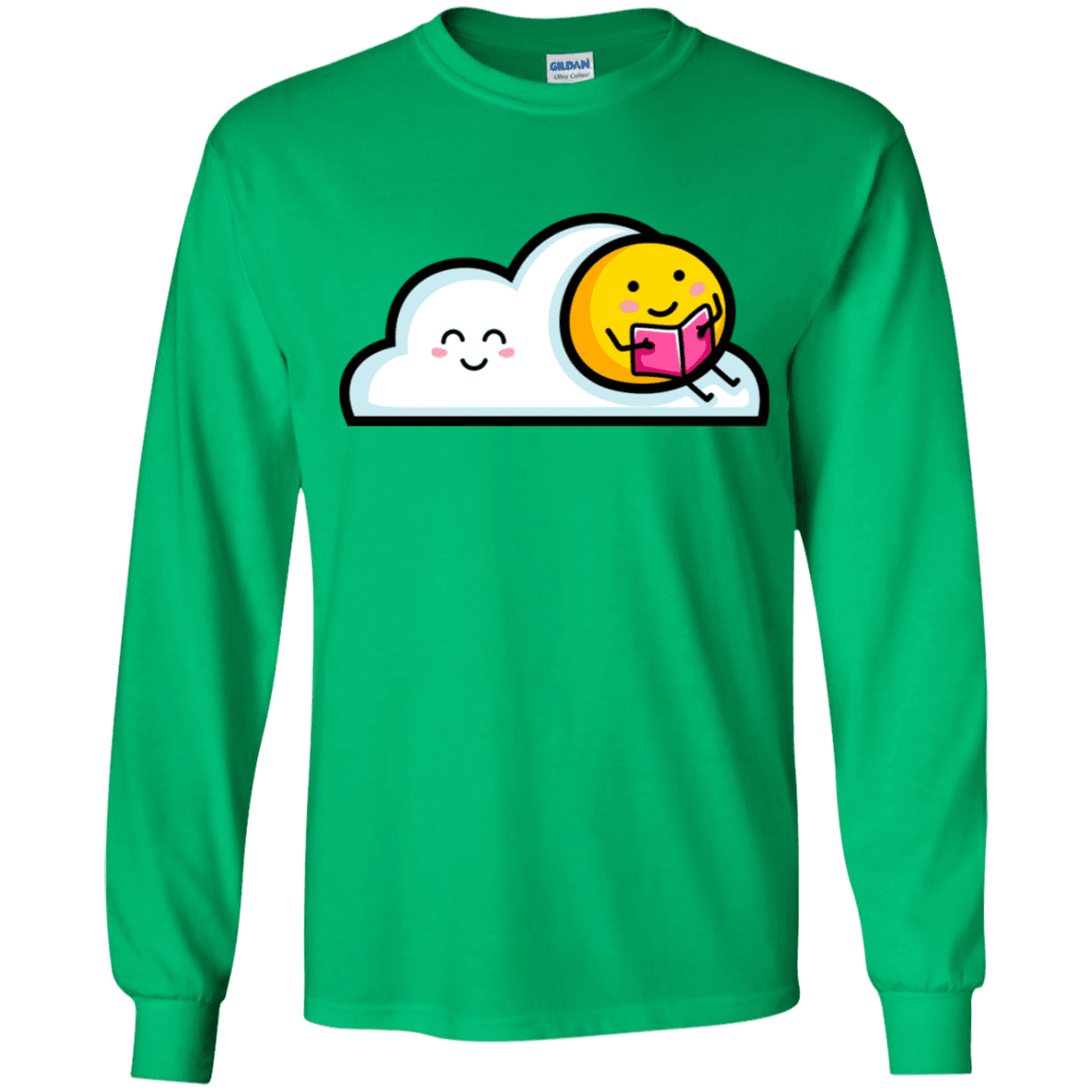 T-Shirts Irish Green / YS Kawaii Love Summer Reading Youth Long Sleeve T-Shirt