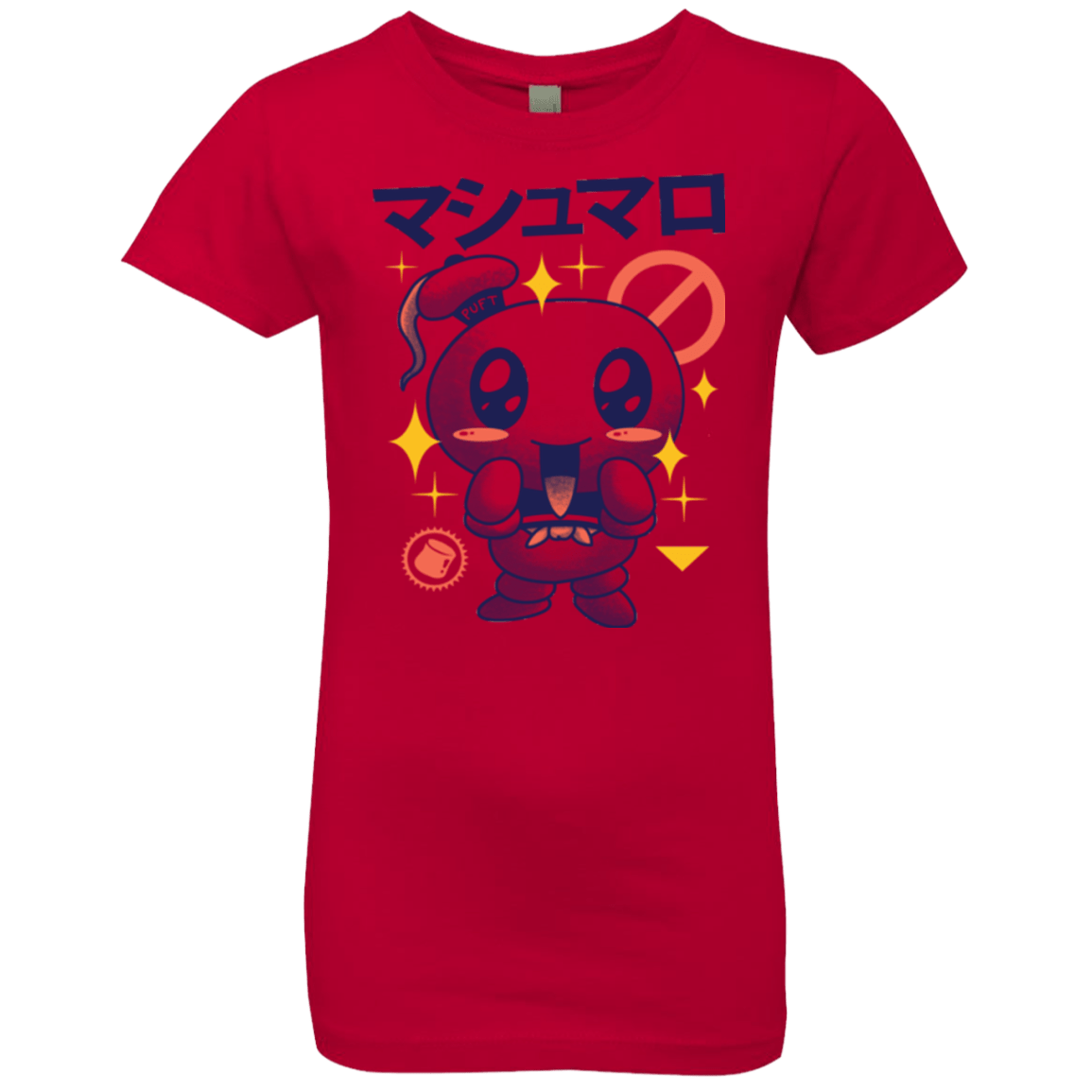 T-Shirts Red / YXS Kawaii Marshmallow Girls Premium T-Shirt