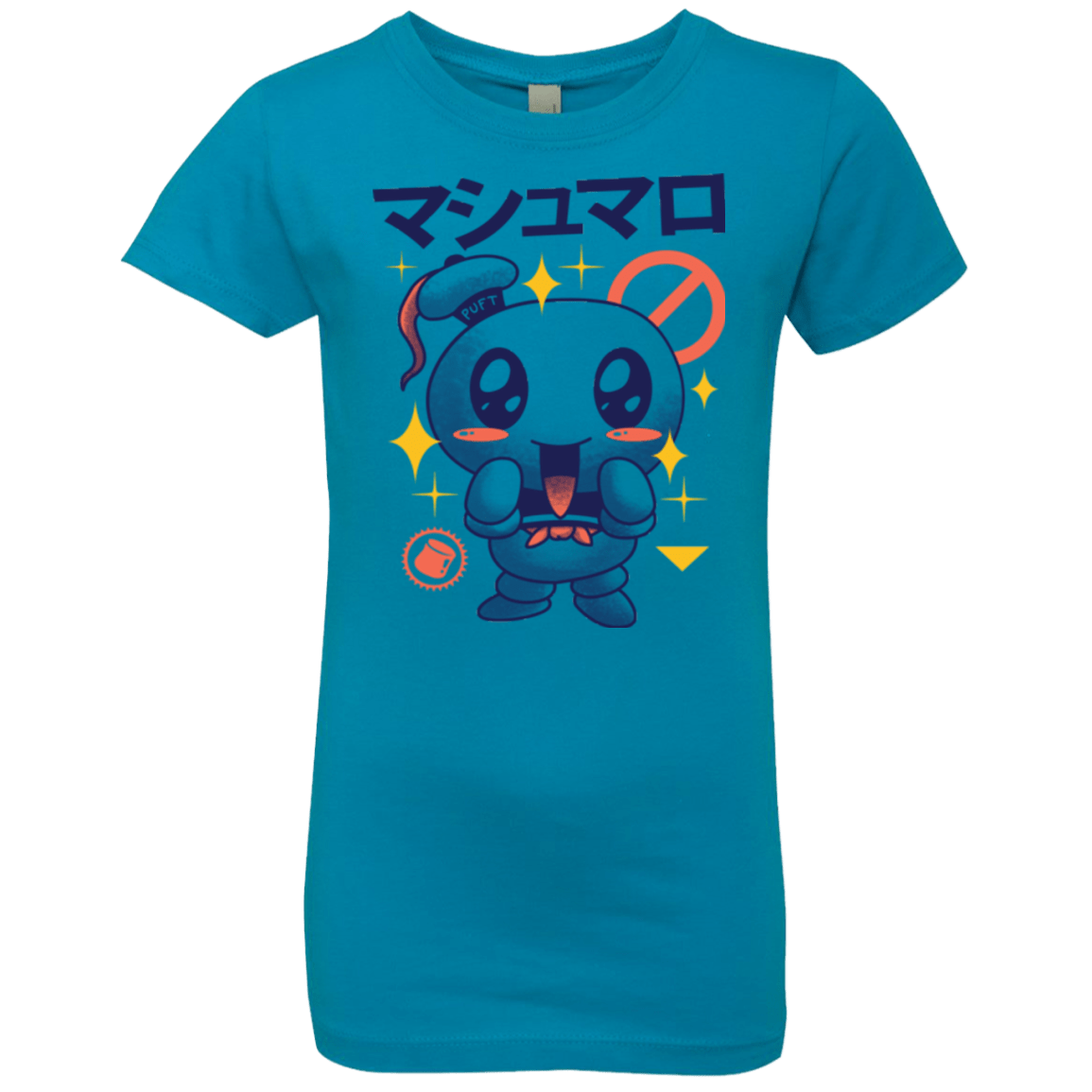 T-Shirts Turquoise / YXS Kawaii Marshmallow Girls Premium T-Shirt