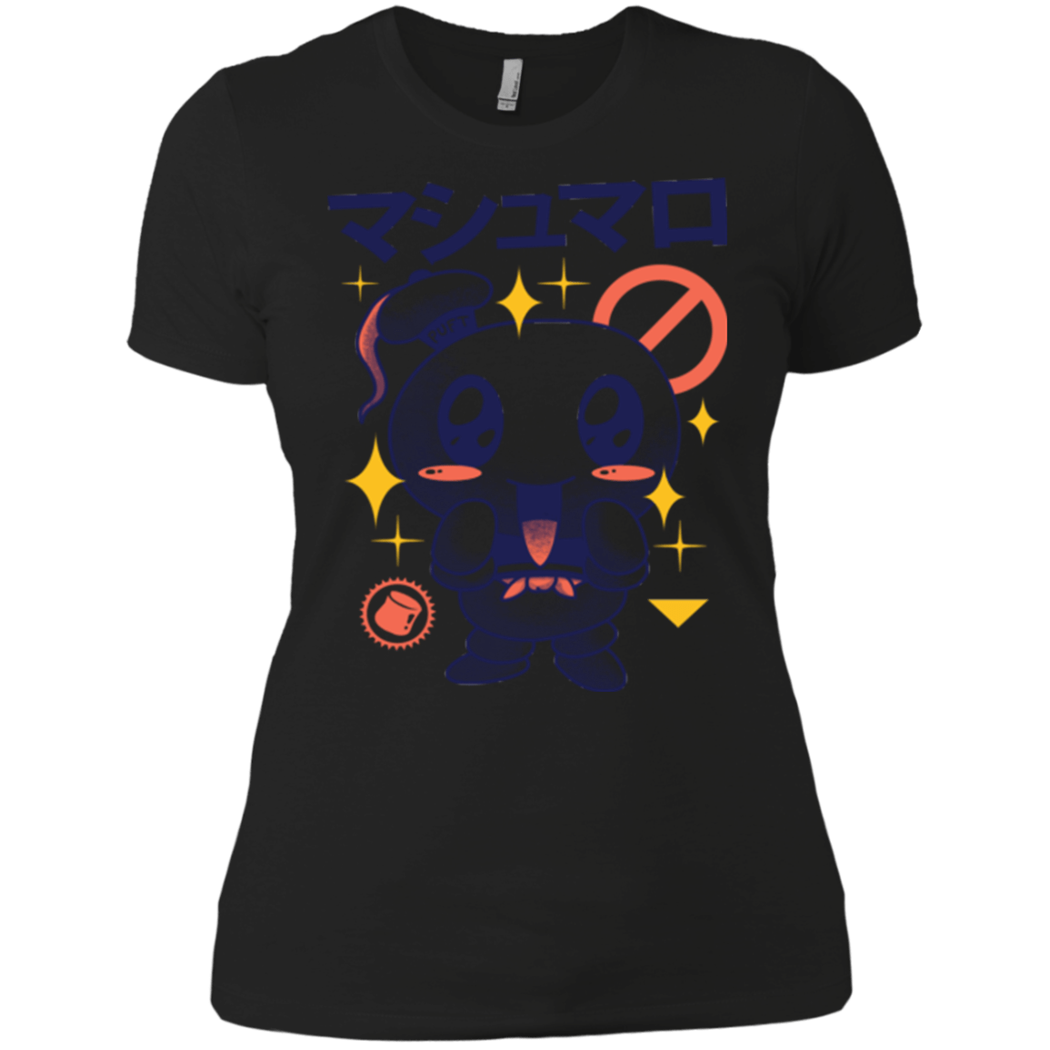 T-Shirts Black / X-Small Kawaii Marshmallow Women's Premium T-Shirt