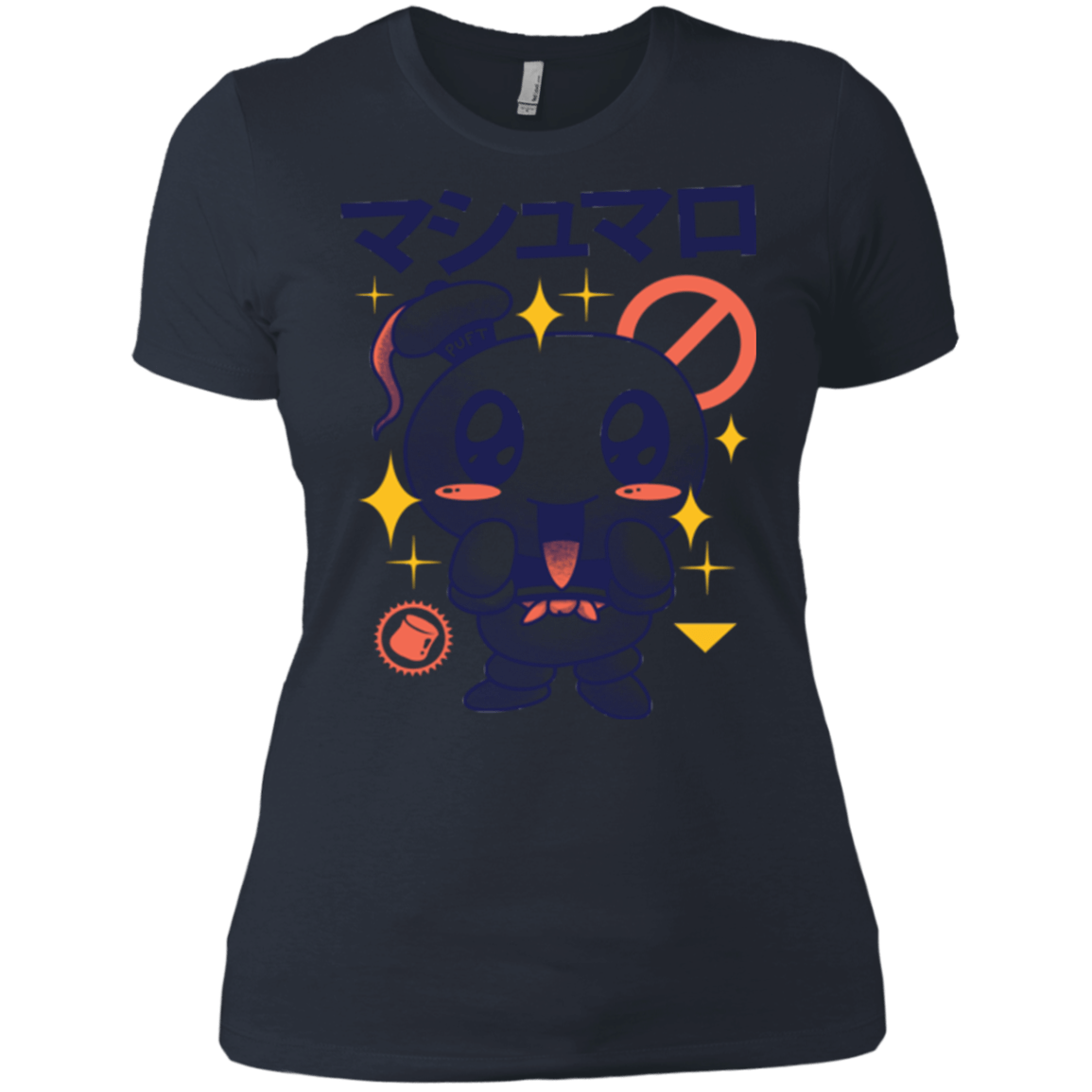 T-Shirts Indigo / X-Small Kawaii Marshmallow Women's Premium T-Shirt