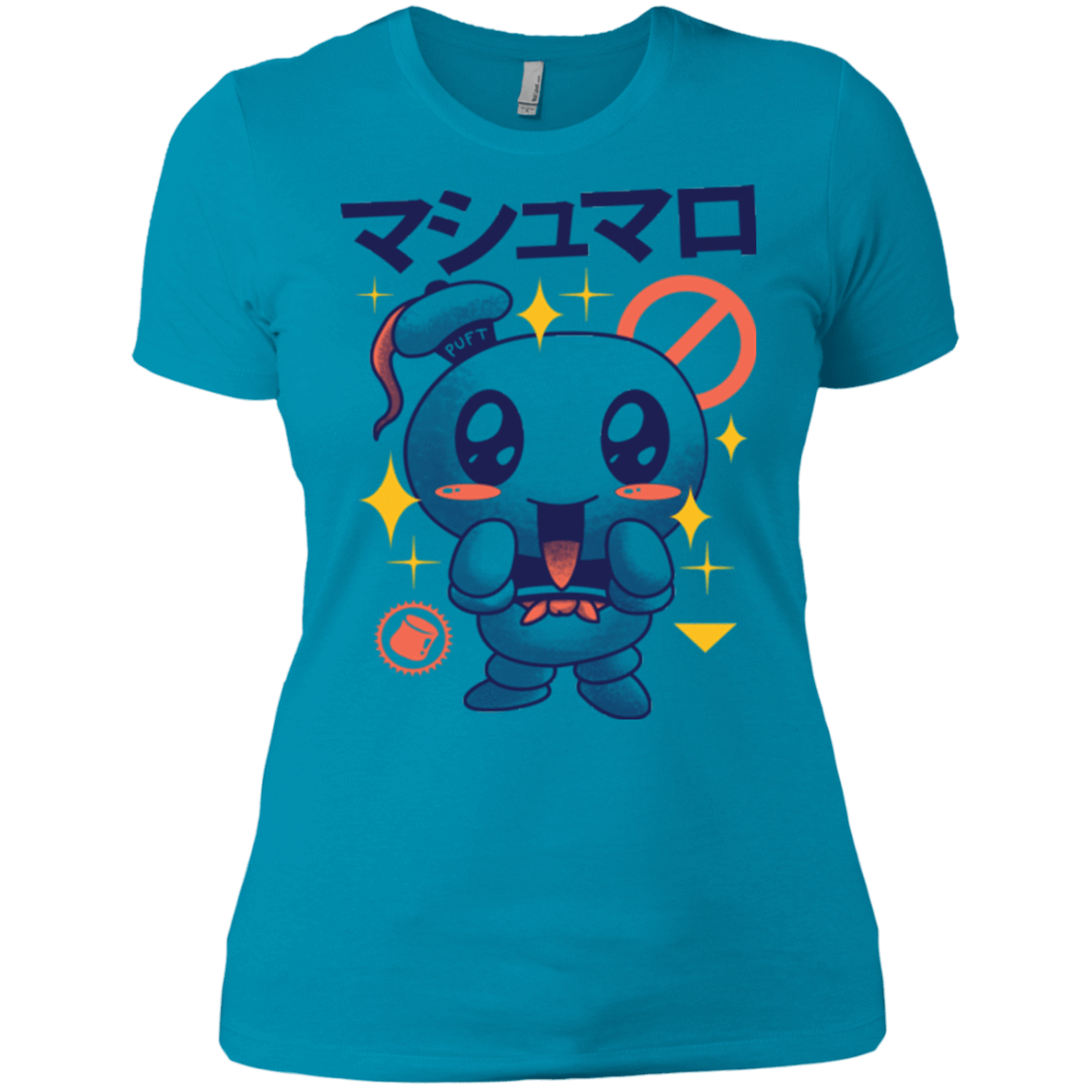 T-Shirts Turquoise / X-Small Kawaii Marshmallow Women's Premium T-Shirt