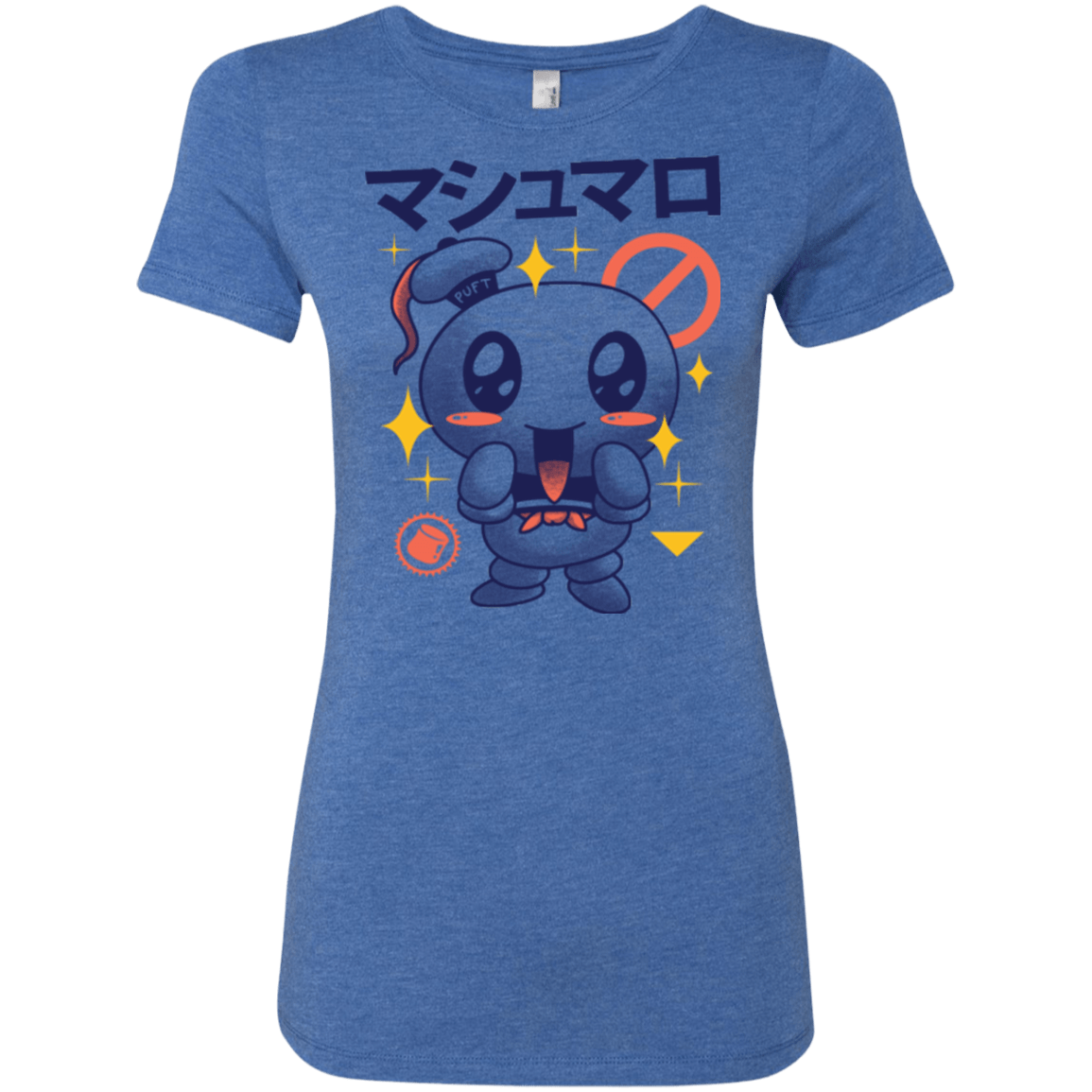 T-Shirts Vintage Royal / Small Kawaii Marshmallow Women's Triblend T-Shirt