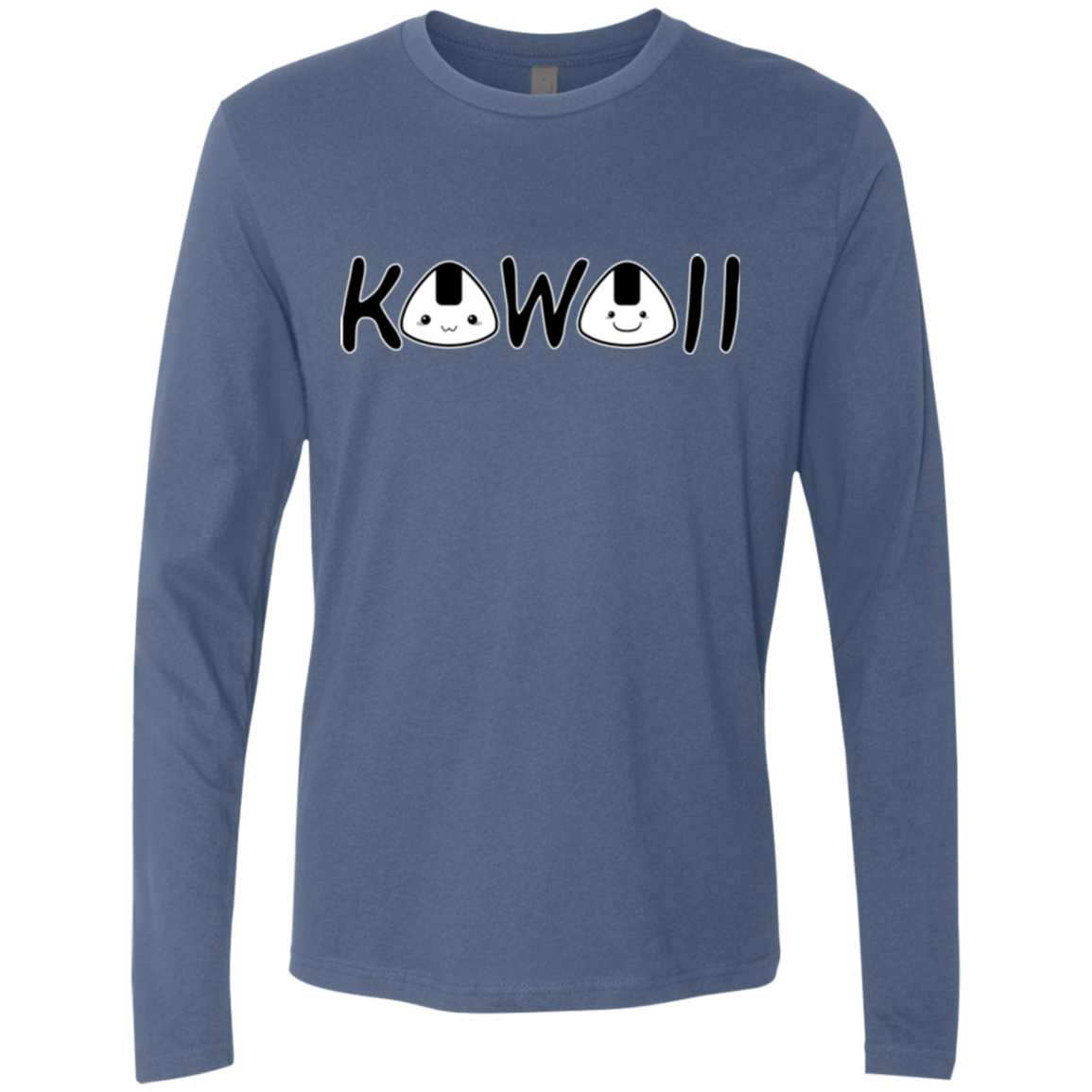 T-Shirts Indigo / Small Kawaii Men's Premium Long Sleeve