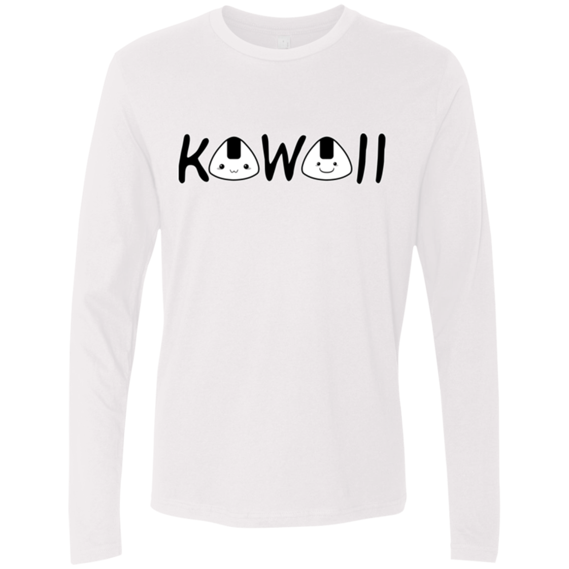 T-Shirts White / Small Kawaii Men's Premium Long Sleeve