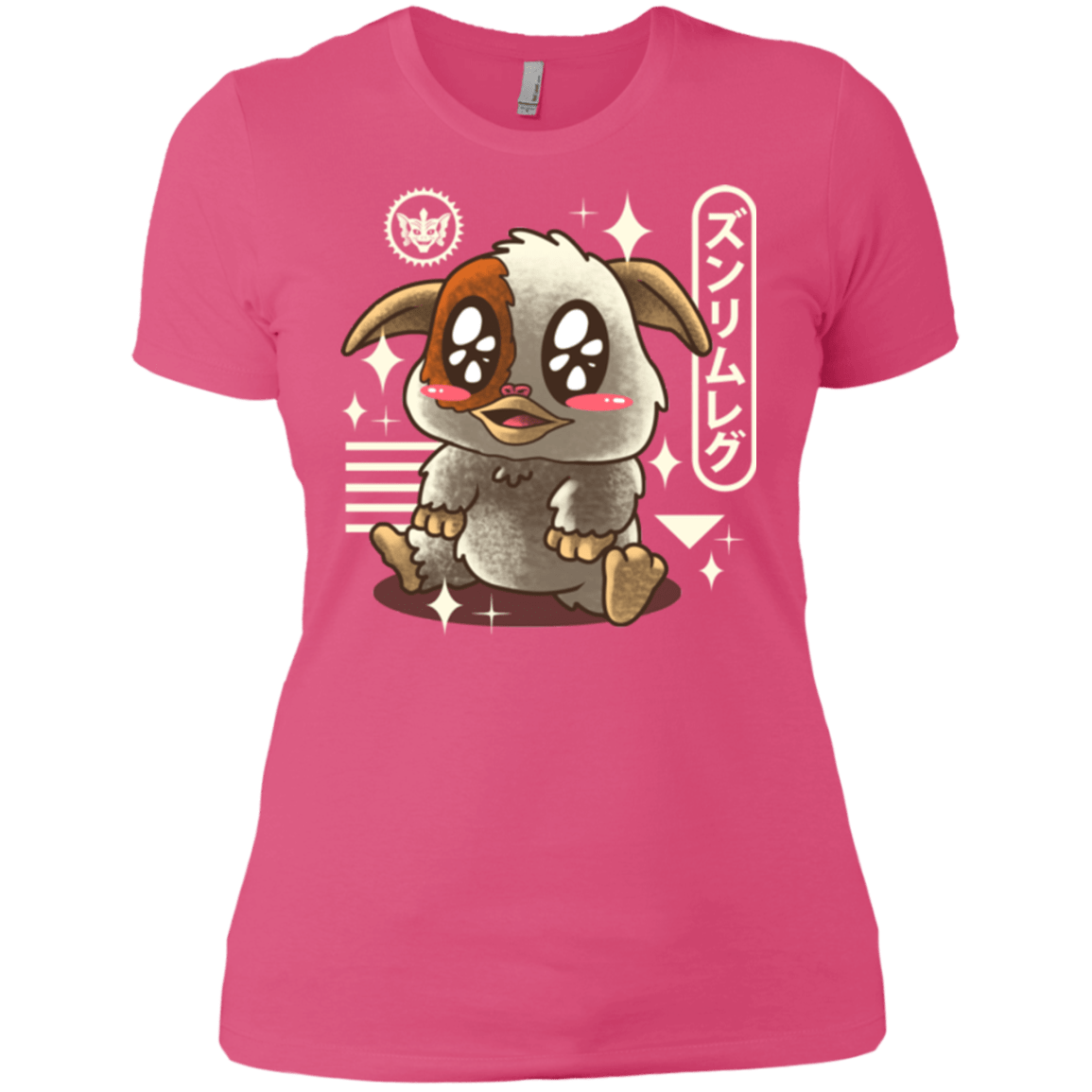 T-Shirts Hot Pink / X-Small Kawaii Mogwai Women's Premium T-Shirt