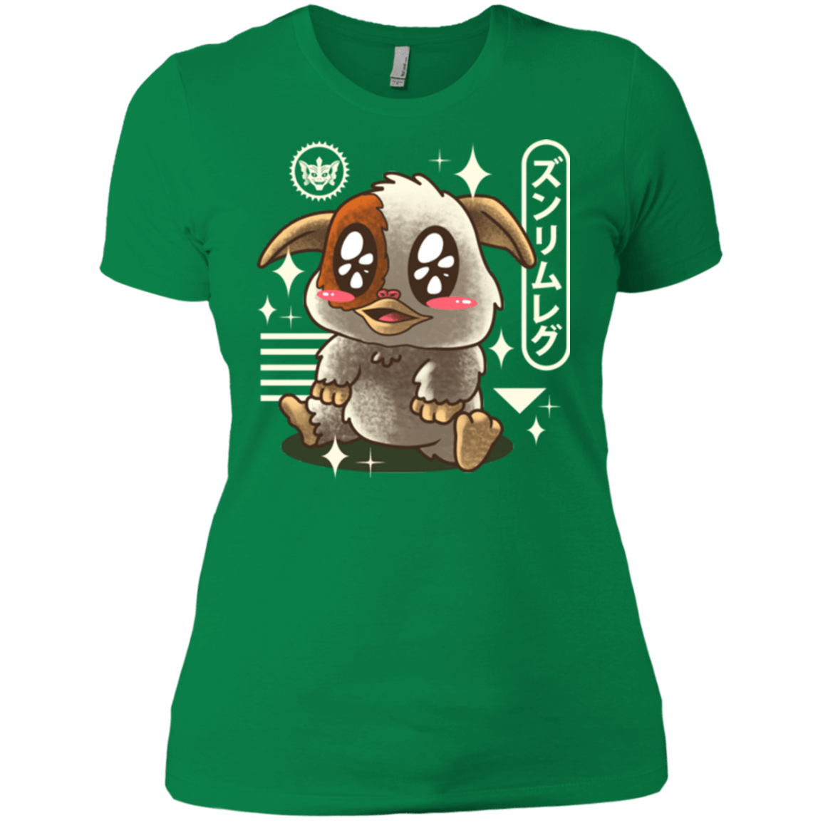 T-Shirts Kelly Green / X-Small Kawaii Mogwai Women's Premium T-Shirt