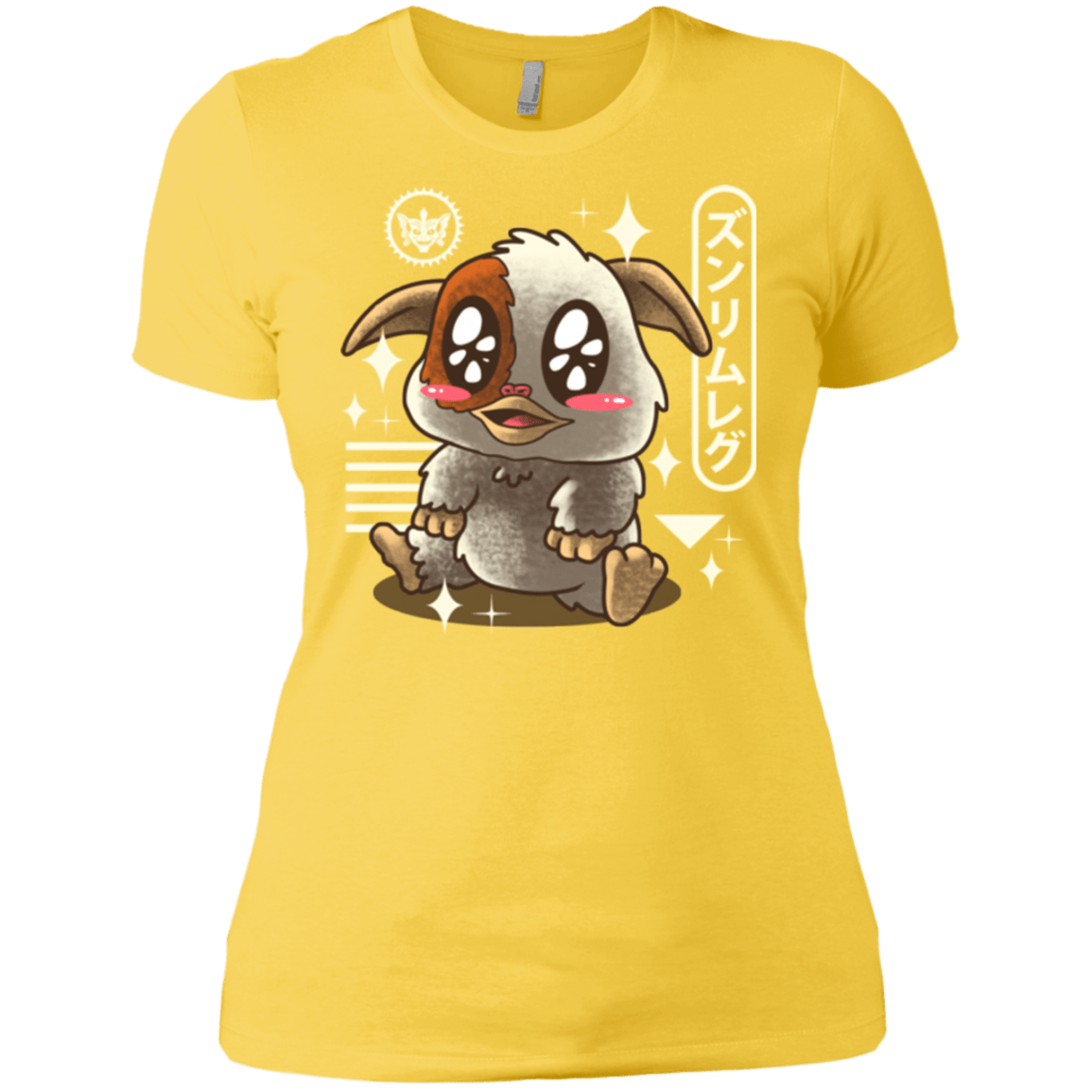 T-Shirts Vibrant Yellow / X-Small Kawaii Mogwai Women's Premium T-Shirt
