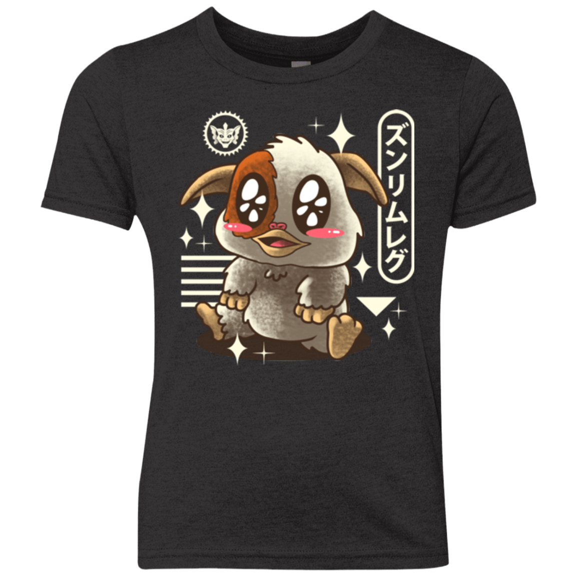 T-Shirts Vintage Black / YXS Kawaii Mogwai Youth Triblend T-Shirt