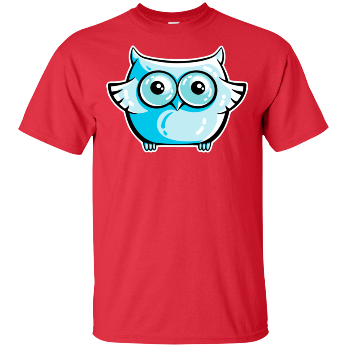 T-Shirts Red / S Kawaii Owl T-Shirt