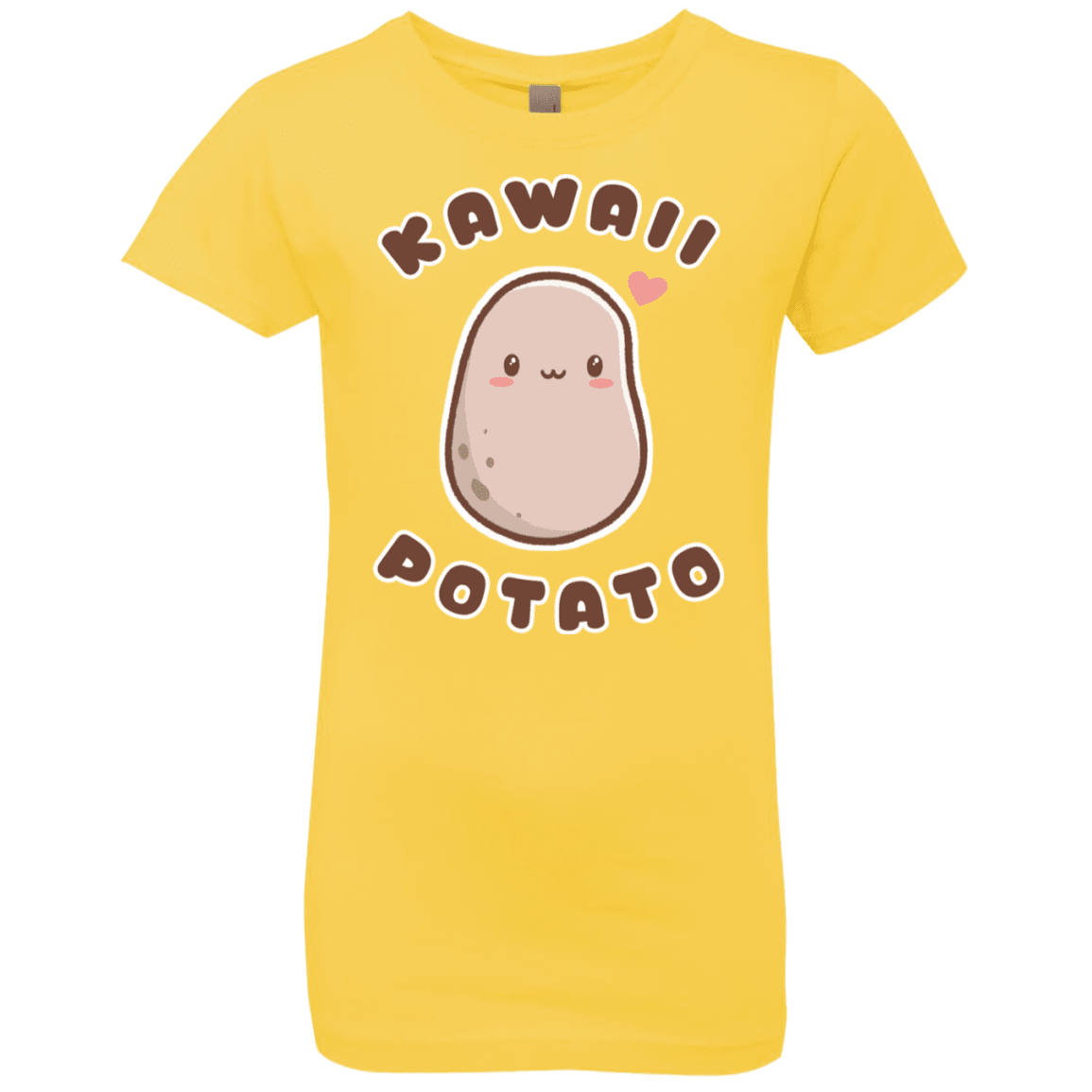 T-Shirts Vibrant Yellow / YXS Kawaii Potato Girls Premium T-Shirt