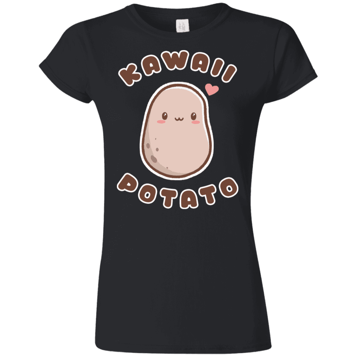 T-Shirts Black / S Kawaii Potato Junior Slimmer-Fit T-Shirt