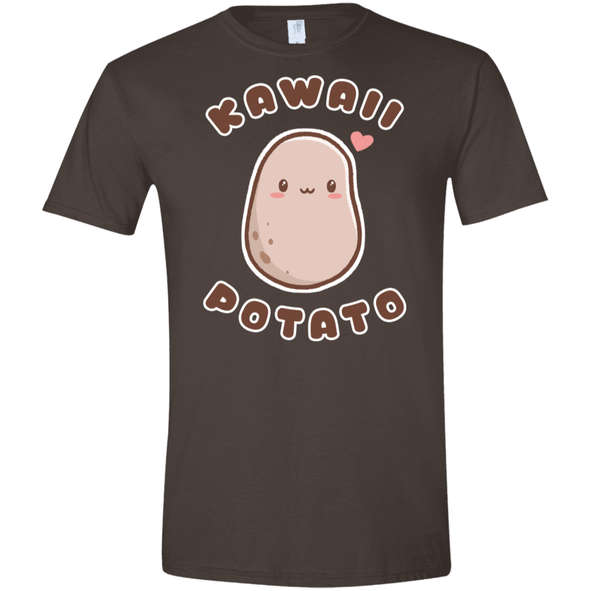 T-Shirts Dark Chocolate / S Kawaii Potato Men's Semi-Fitted Softstyle