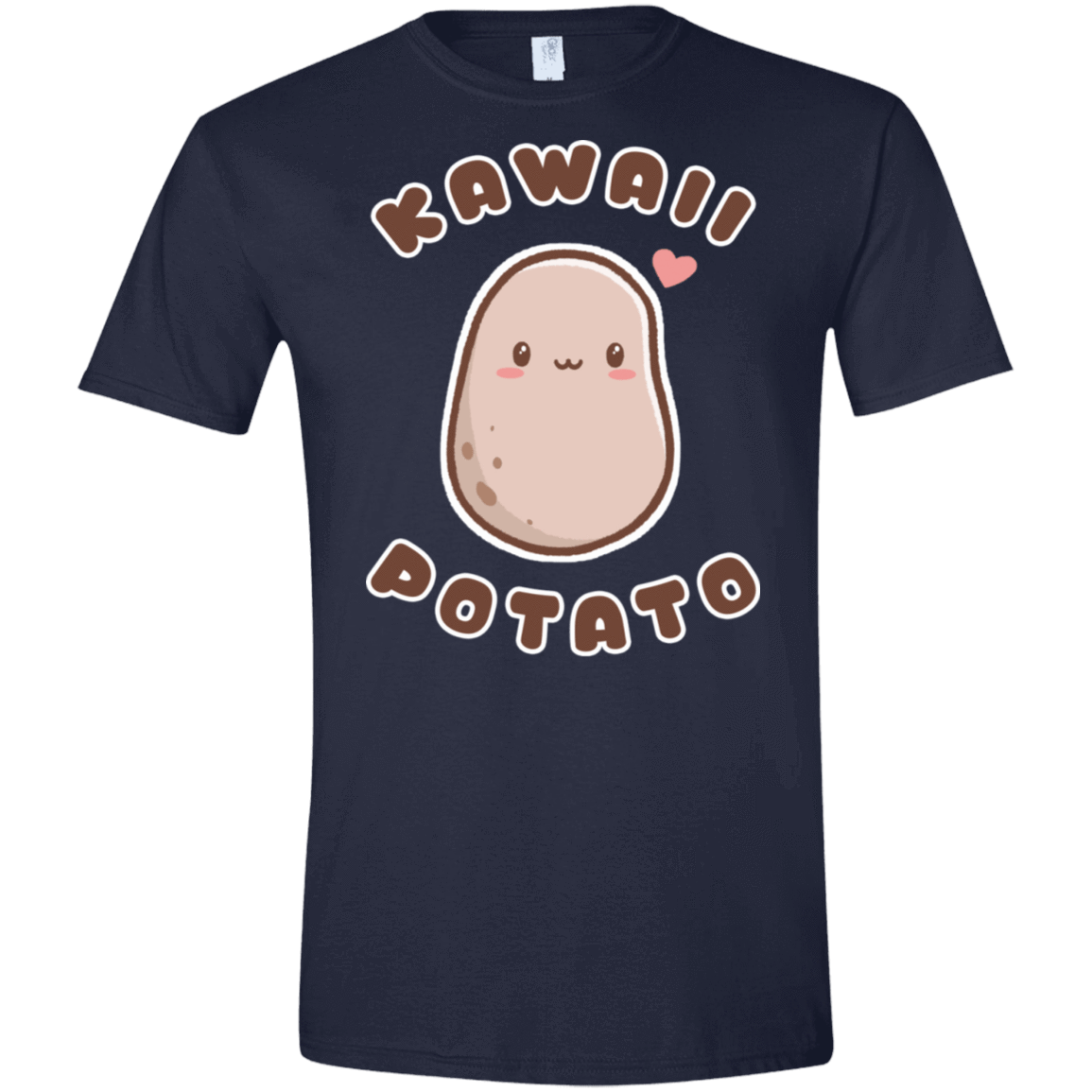 T-Shirts Navy / X-Small Kawaii Potato Men's Semi-Fitted Softstyle