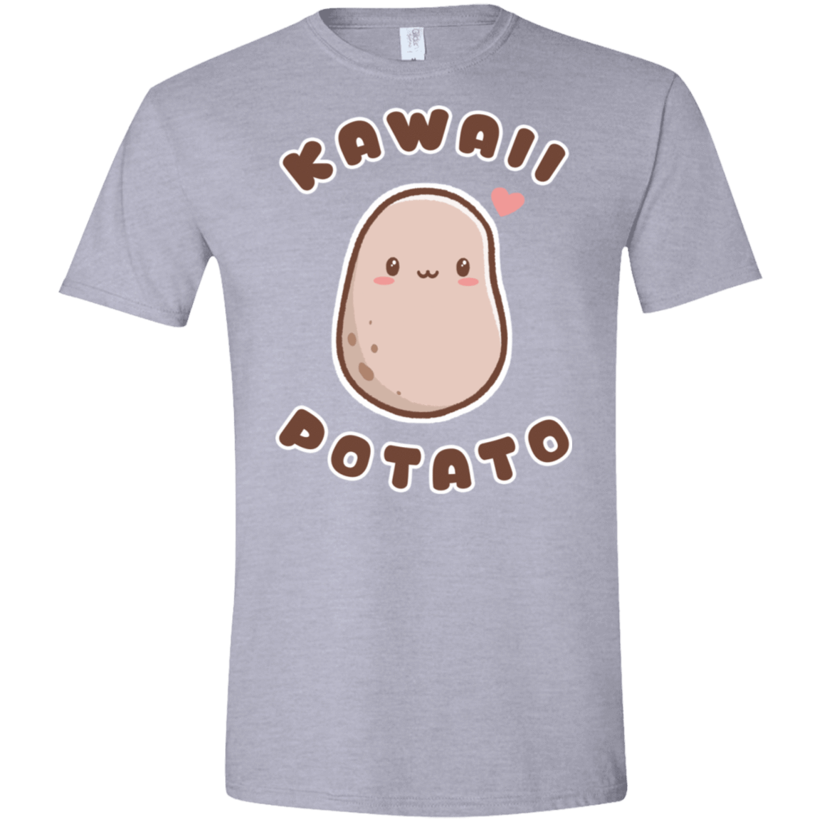 T-Shirts Sport Grey / X-Small Kawaii Potato Men's Semi-Fitted Softstyle