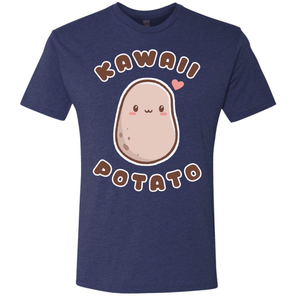 T-Shirts Vintage Navy / S Kawaii Potato Men's Triblend T-Shirt