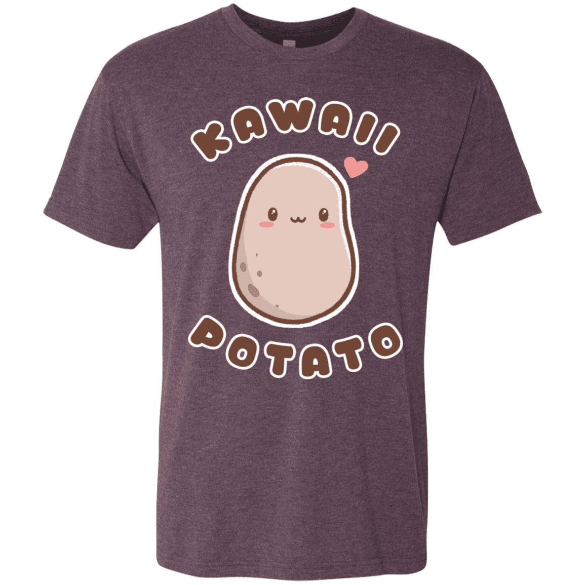 T-Shirts Vintage Purple / S Kawaii Potato Men's Triblend T-Shirt