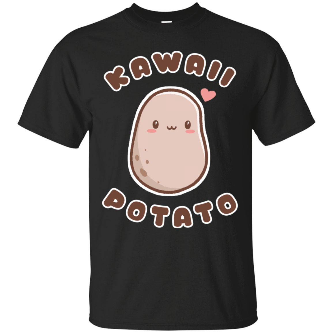 T-Shirts Black / S Kawaii Potato T-Shirt